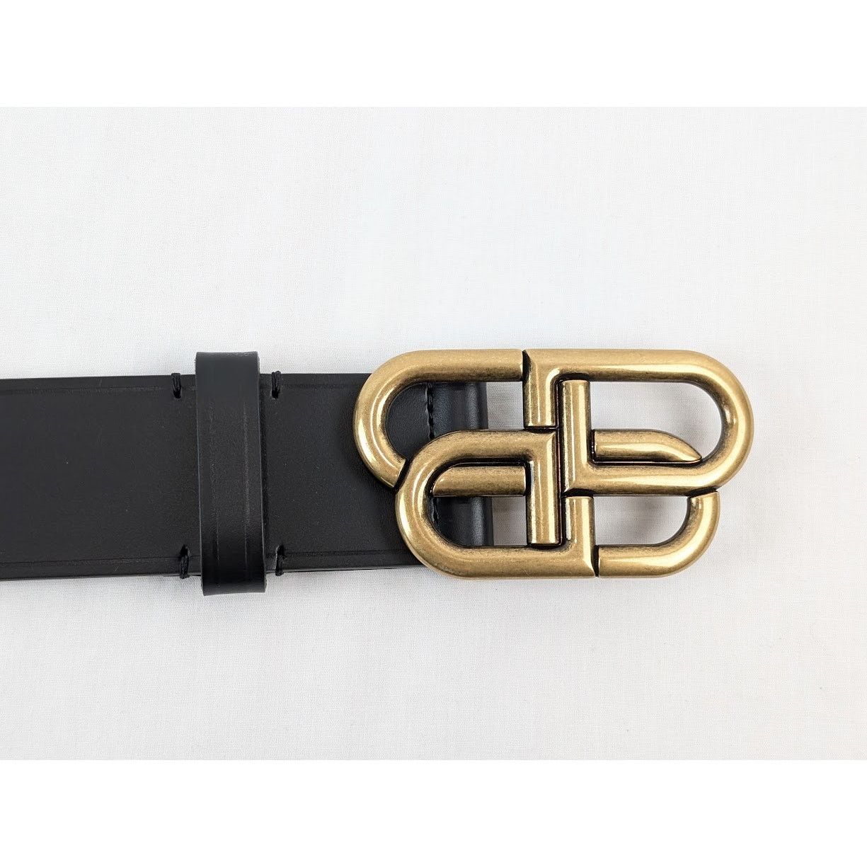 Balenciaga o1rshd1 Size: 85 / BB Extra Large Belt in Black Size 32 - 7 Thumbnail