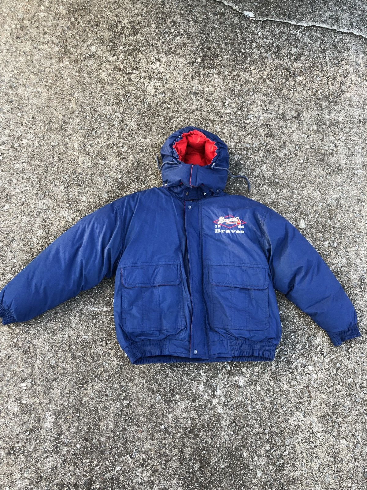 Vintage Atlanta Braves Coat Size US L / EU 52-54 / 3 - 2 Thumbnail