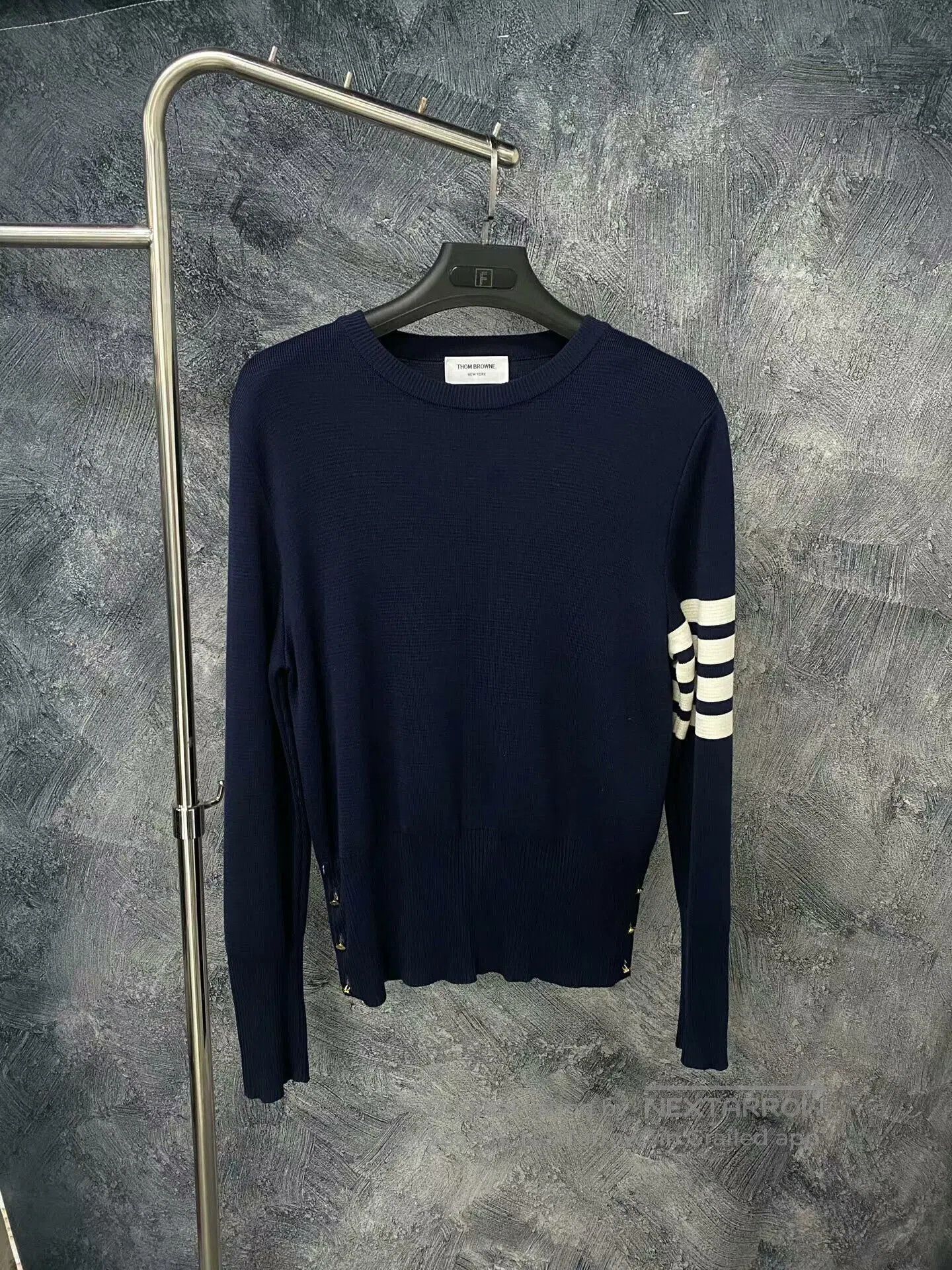 Thom Browne thom browne classic navy crewneck sweater. Size XL / US 12-14 / IT 48-50 - 1 Thumbnail