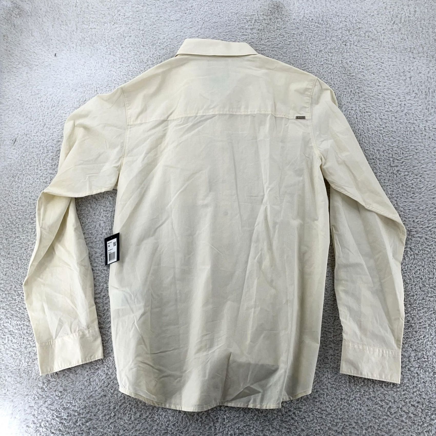 Vintage 5.11 Tactical Shirt Mens Medium Ivory Igor Solid L/S Snap Front Rapid Entry Size US M / EU 48-50 / 2 - 4 Thumbnail