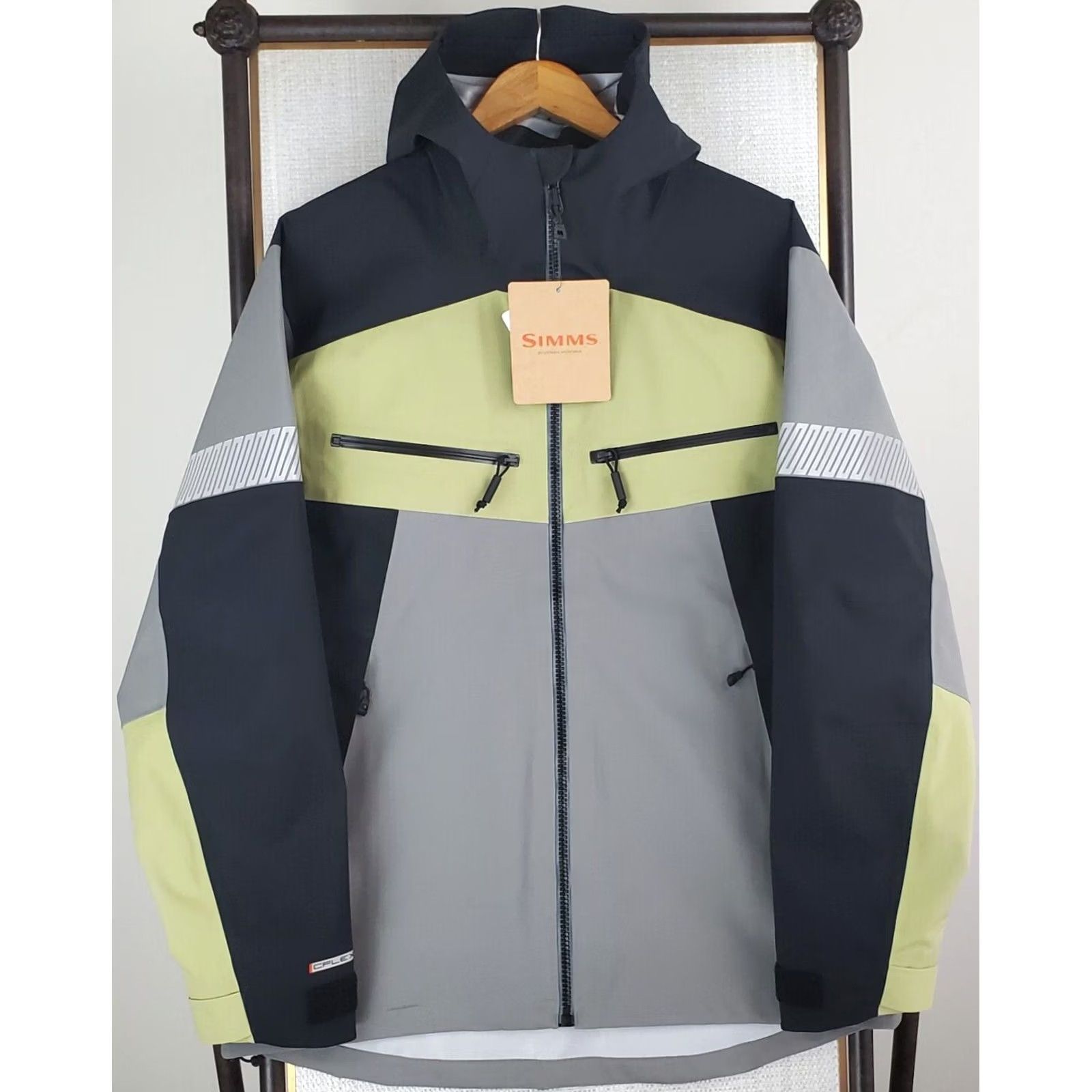 Vintage SIMMS Hooded CX Jacket Coat Shell 30k 3-Layer Waterproof Gray Large Mens Size US L / EU 52-54 / 3 - 3 Thumbnail
