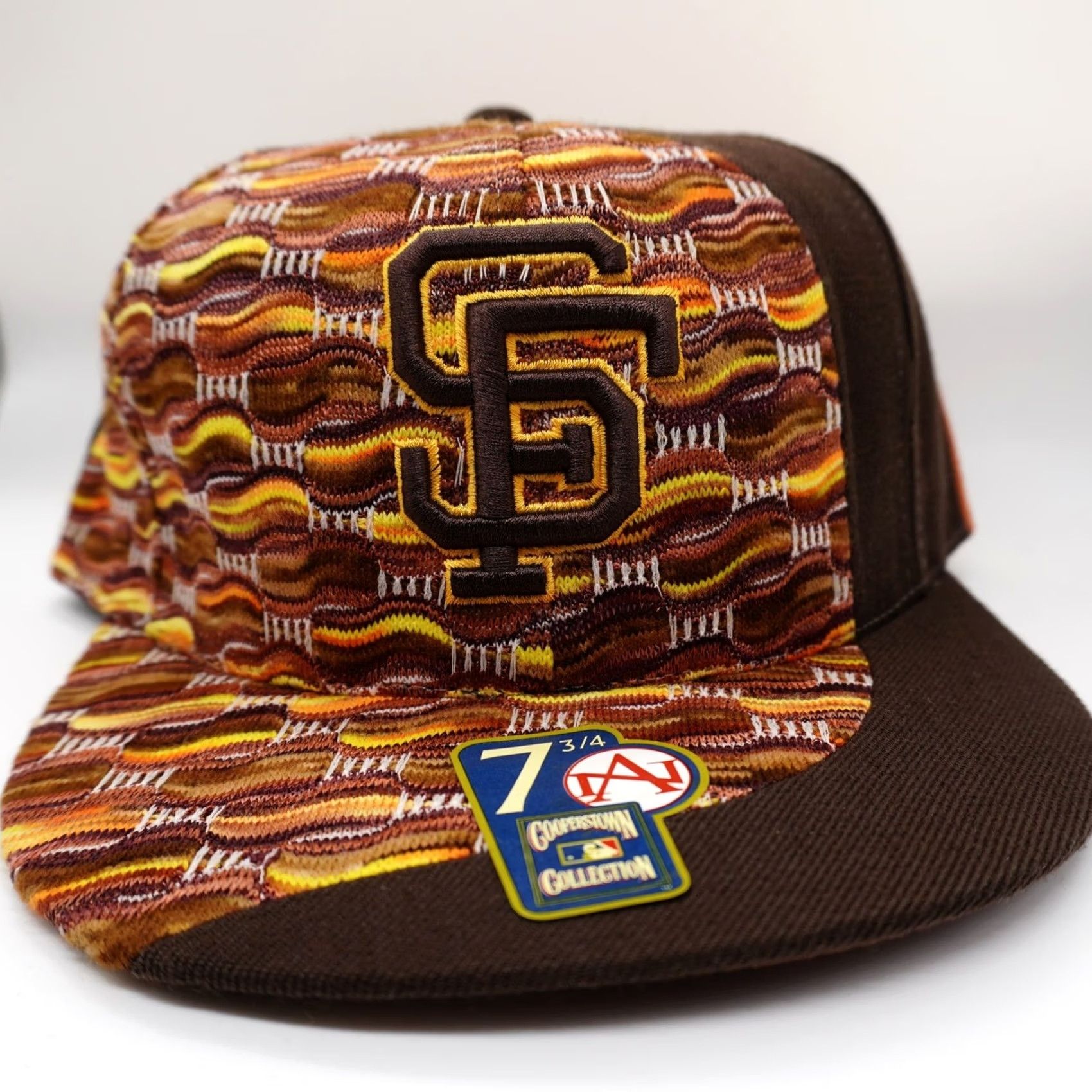 New Era New Era SF Giants 59FIFTY Hat Mens 7 3/4 Brown Knit Cooperstown Collection Cap Size ONE SIZE - 3 Thumbnail