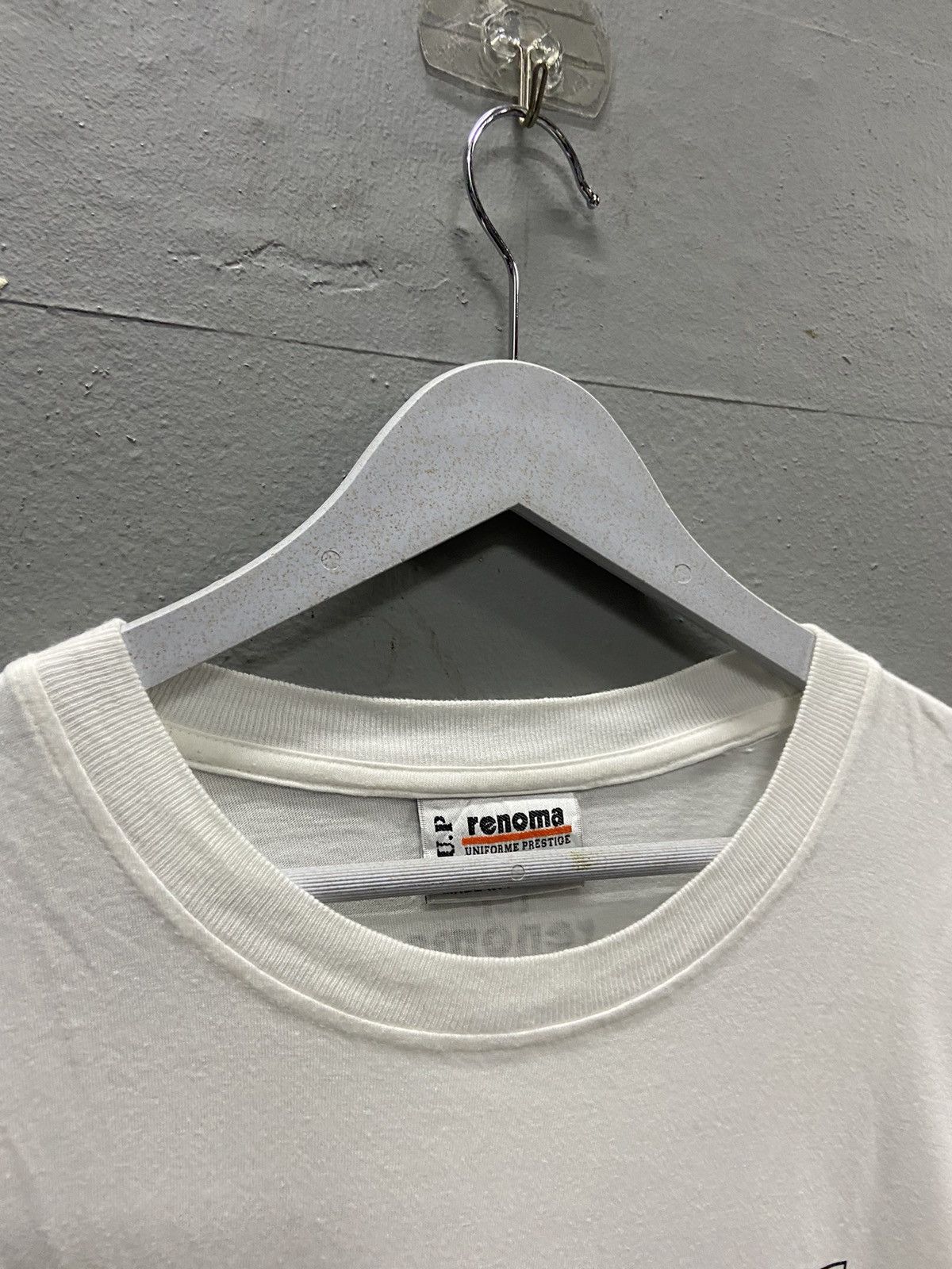 Vintage UP RENOMA JEANS CONCEPT WHITE TEE SHIRT Size US L / EU 52-54 / 3 - 4 Thumbnail