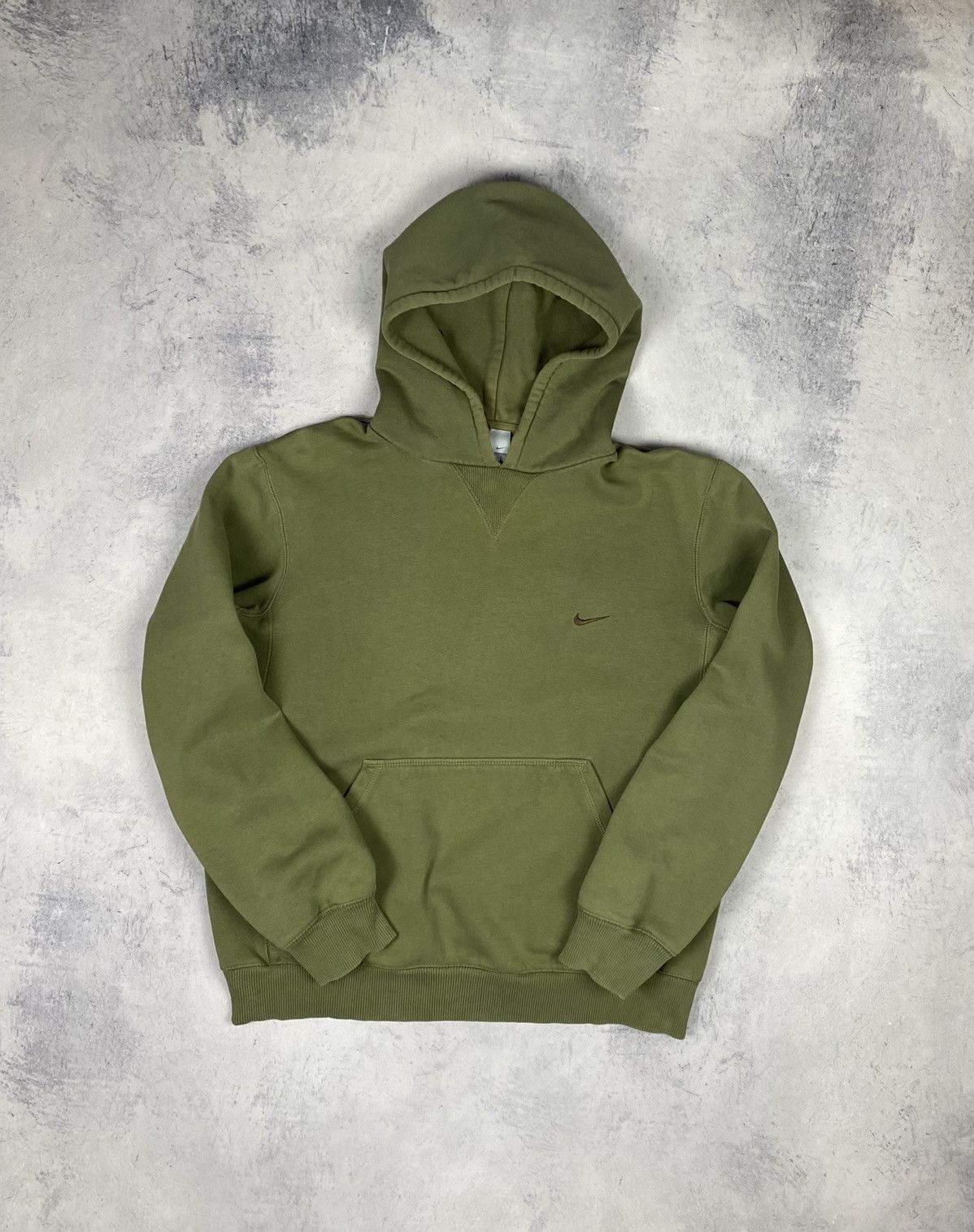 Nike Vintage 00s Nike Swoosh Hoodie y2k drill Size US M / EU 48-50 / 2 - 2 Thumbnail