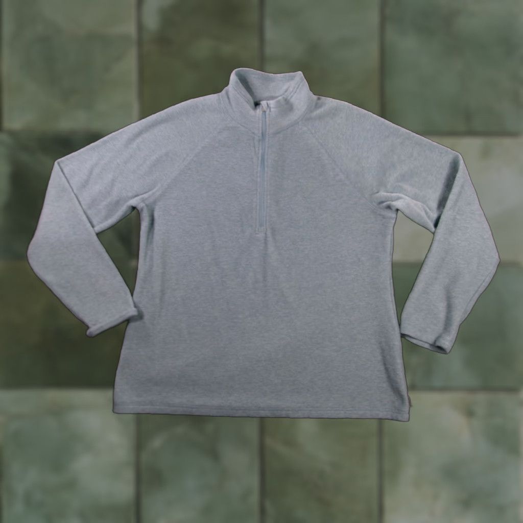 Eddie Bauer Eddie Bauer Fleece Pullover Womens L Quarter Zip Mock Neck Cozy Seafoam Green Raglan Sleeves Pullover Sweater Size L / US 10 / IT 46 - 1 Thumbnail