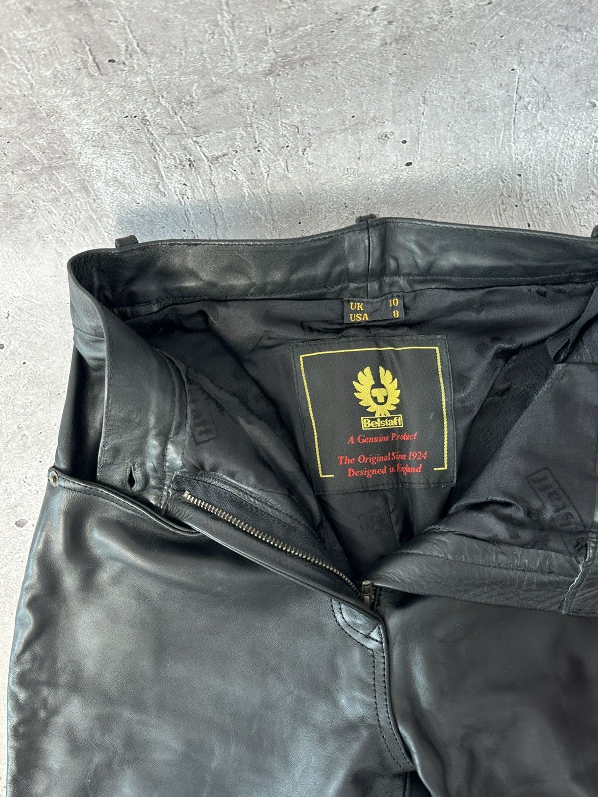 Belstaff Belstaff Vintage Leather Black Biker Pants Size 30" / US 8 / IT 44 - 6 Thumbnail
