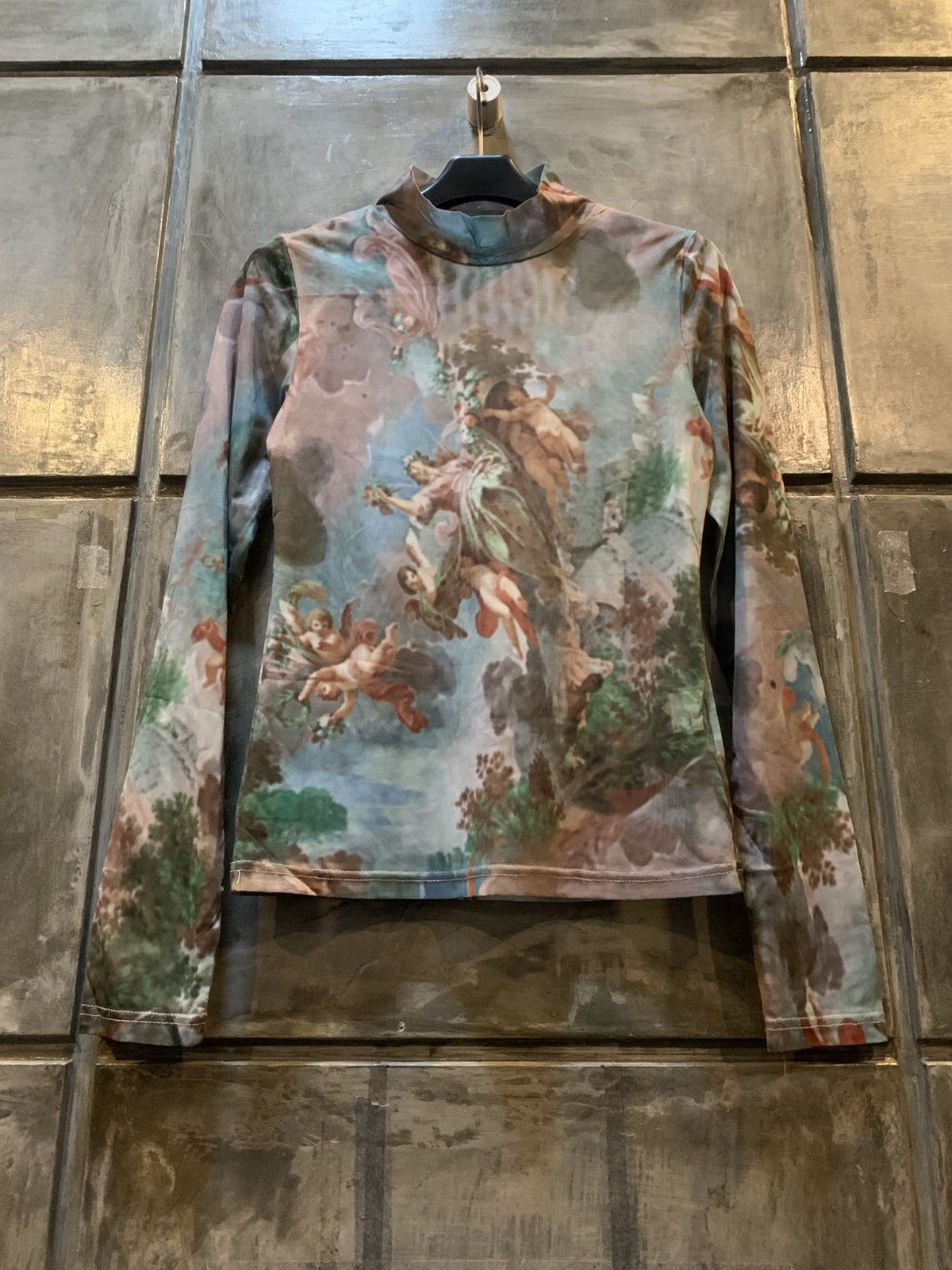 Japanese Brand Jean Paul Gaultier Style Angel Print Mesh Top Size US S / EU 44-46 / 1 - 2 Thumbnail