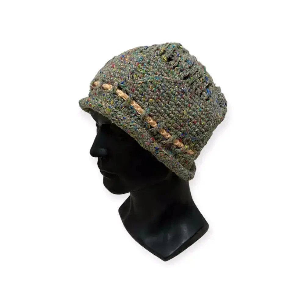 Vintage Rare Design Knit Beanie Hat Size ONE SIZE - 1 Thumbnail