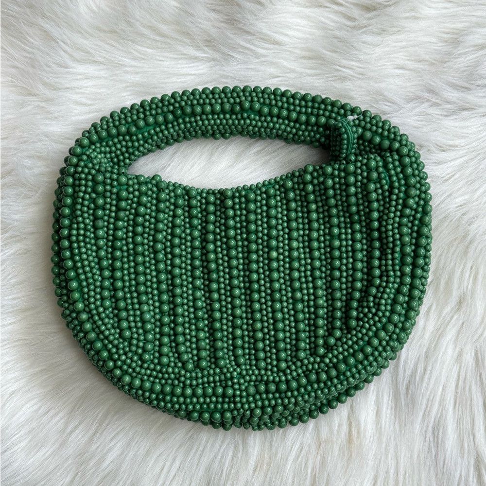 Anthropologie Anthropologie Maeve Green The Tate Beaded Handbag All Size ONE SIZE - 3 Thumbnail