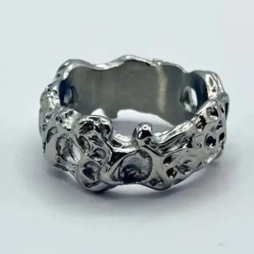 Jewelry Chiyuri x Maiko Textured Foiled Ring ( size 7-12 ) Size ONE SIZE - 5 Thumbnail