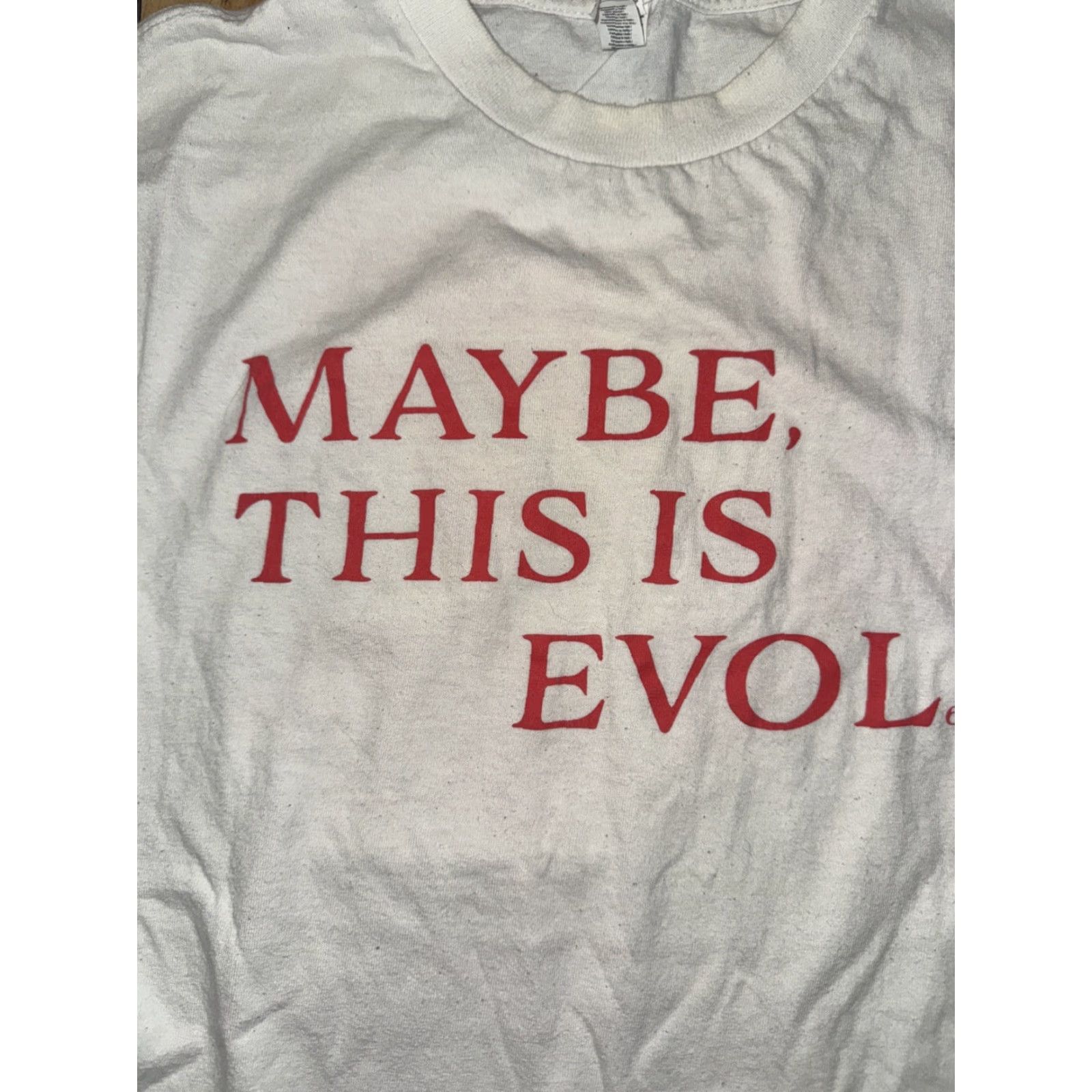 Vintage VINTAGE Chucky T-Shirt “Maybe This Is Evol” Horror Movie Tee White M Mens 90s Y2K Graphic Shirt Size US M / EU 48-50 / 2 - 3 Thumbnail