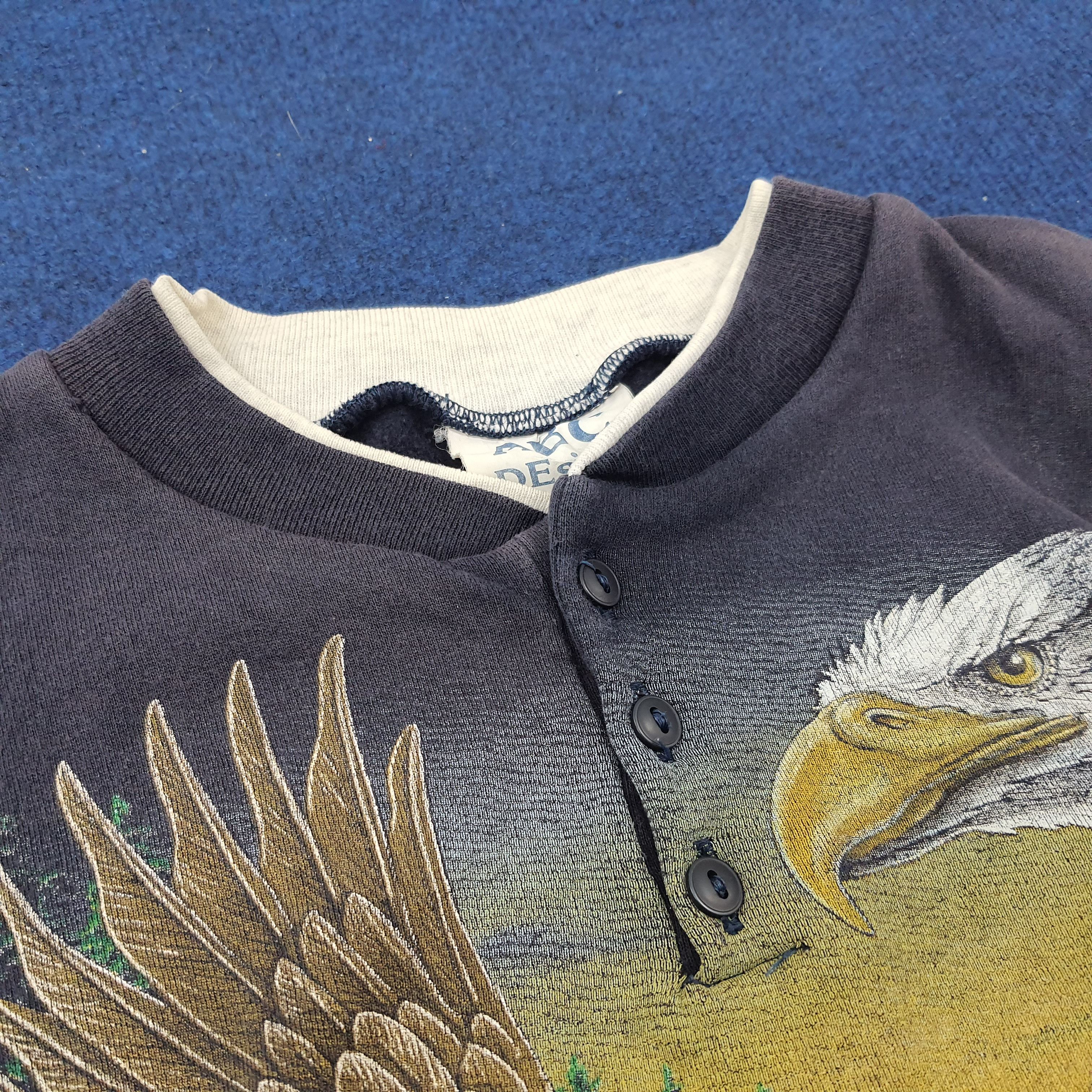 Vintage Vintage EAGLE ART Design Style Sweatshirt Size US M / EU 48-50 / 2 - 4 Thumbnail