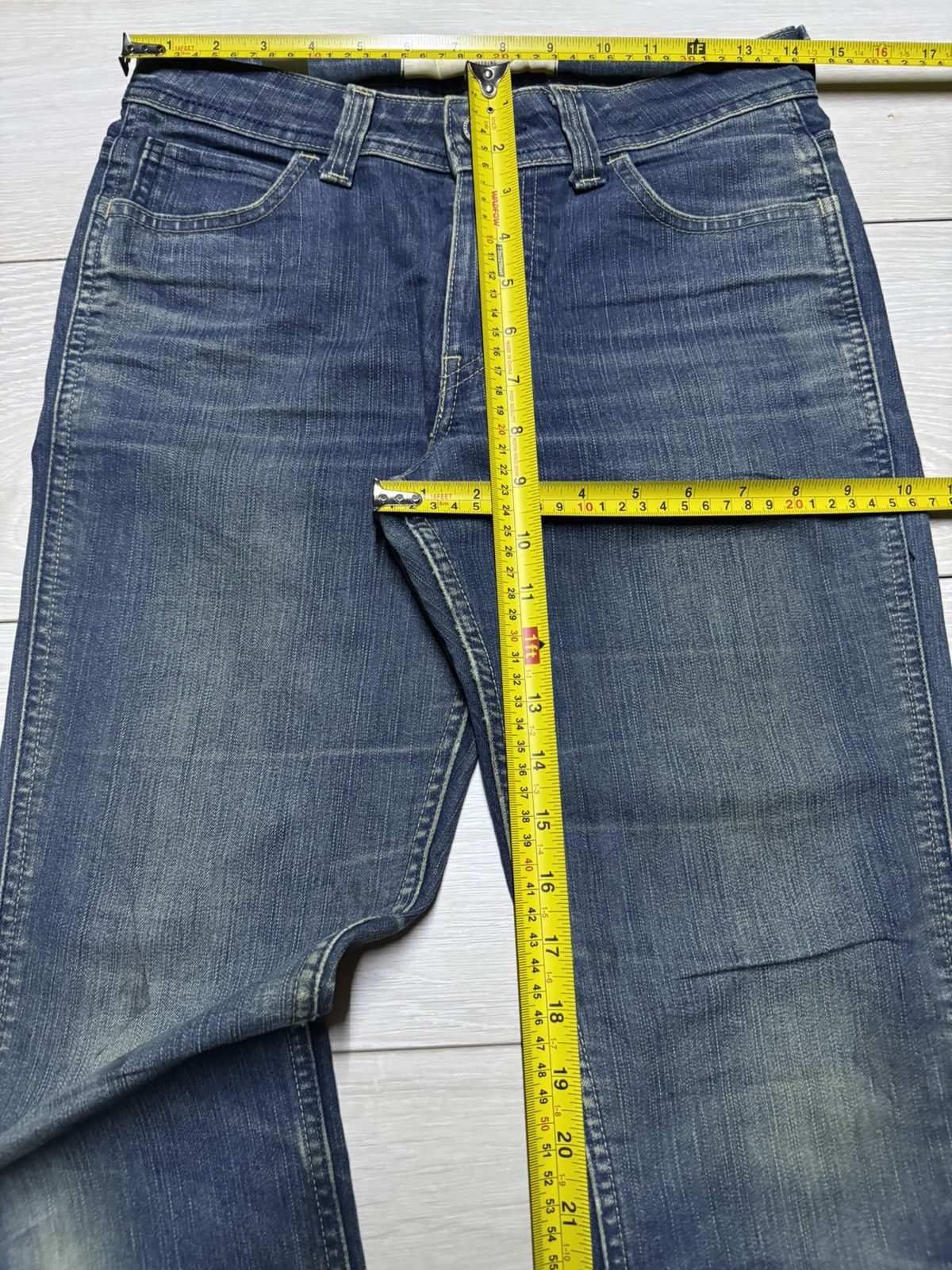 Japanese Brand Something Edwin Vienus Flare Bootcut Woman Jeans Size US 28 / EU 44 - 10 Thumbnail
