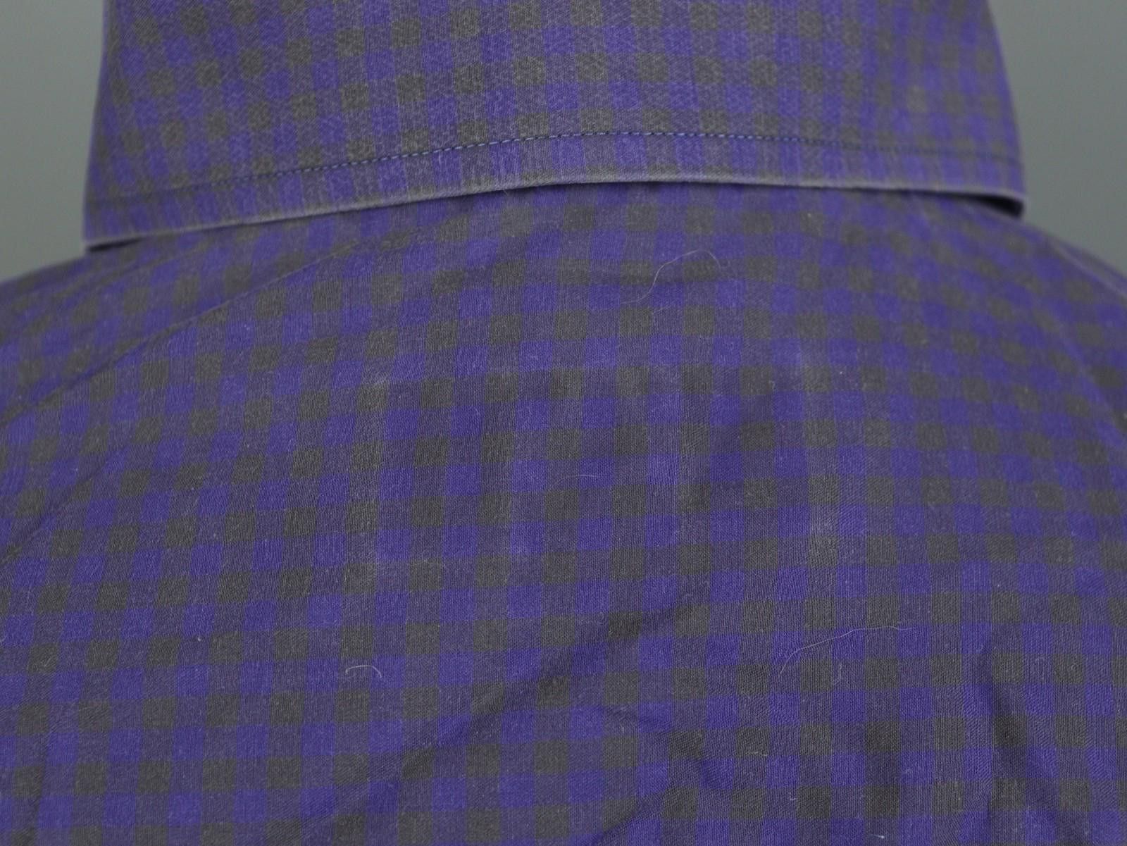 Eton Eton Purple 100% Cotton Check Dress Shirt Size 40 Size 38R - 11 Thumbnail