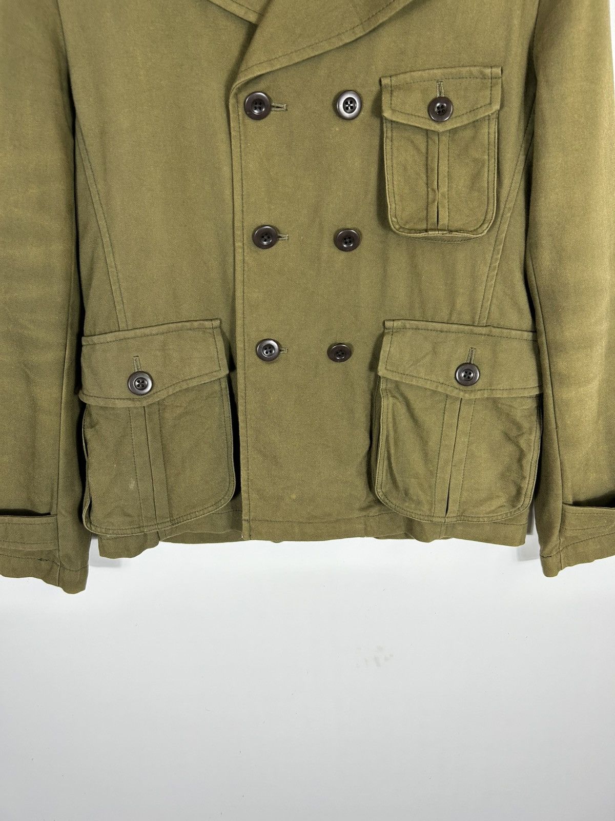 Japanese Brand 🔥Quadro Workwear Style Double Breast Coat Jacket Size US S / EU 44-46 / 1 - 5 Thumbnail