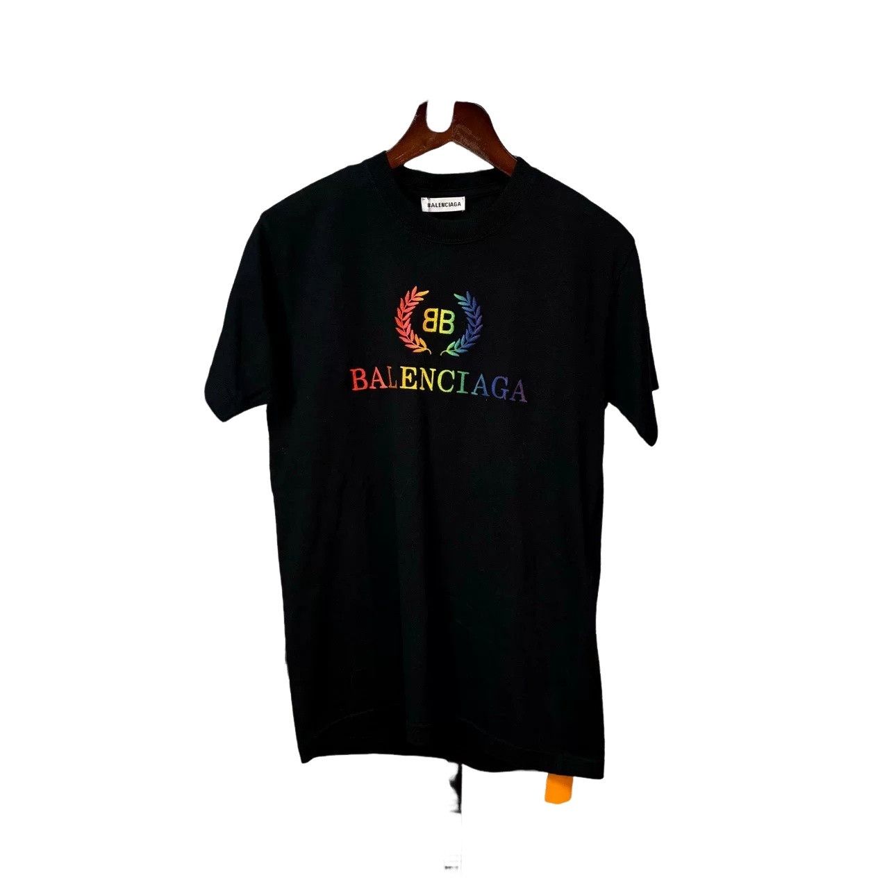 Balenciaga Balenciaga Rainbow Logo T-Shirt Size S Size US S / EU 44-46 / 1 - 1 Thumbnail