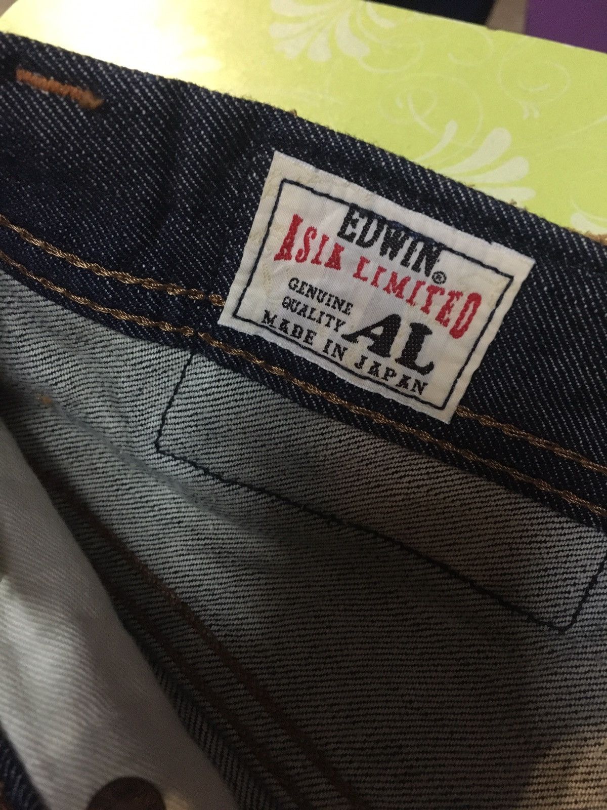 Edwin × Japanese Brand Edwin AL Asia limited selvedge Size US 31 - 1 Thumbnail