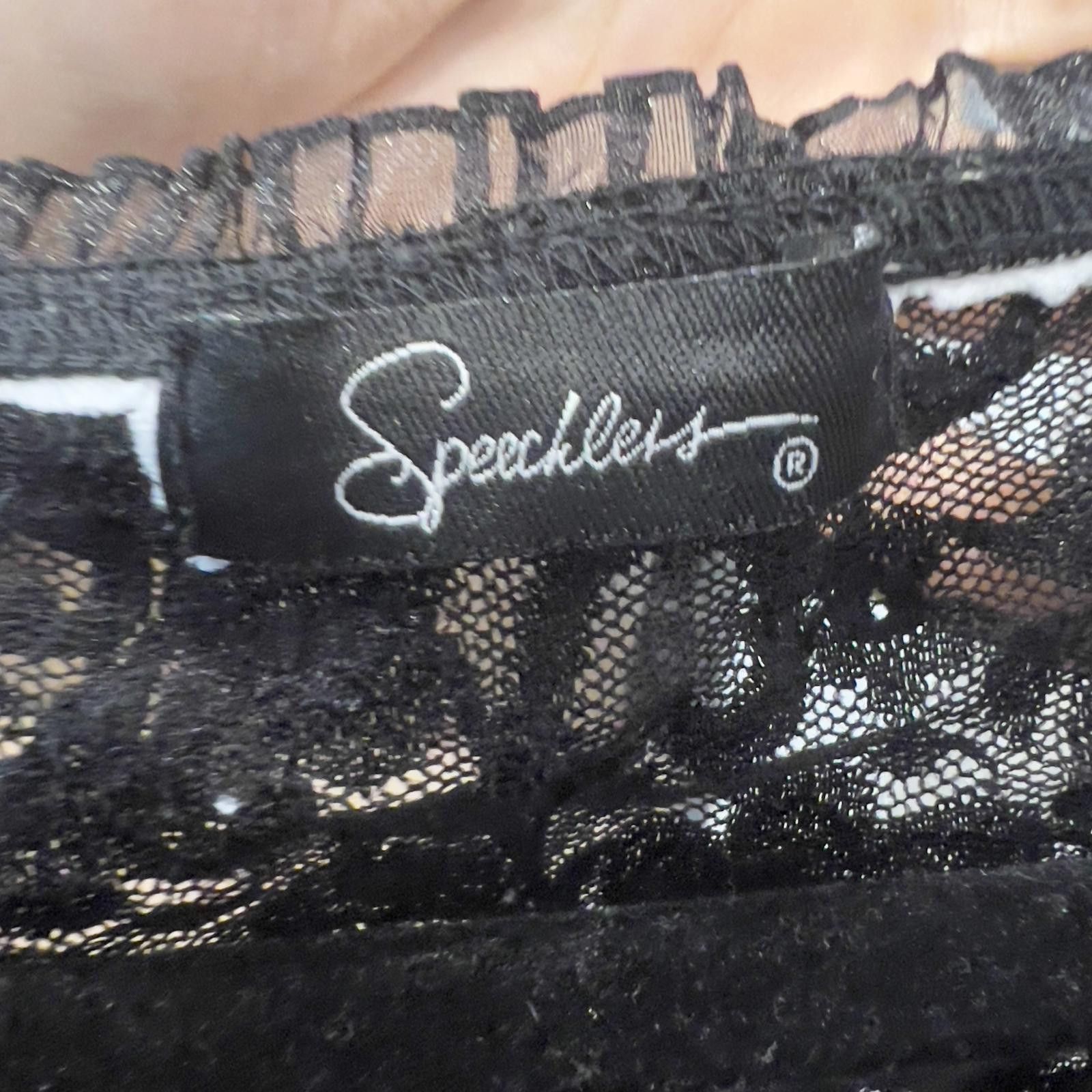 Other Speechless Women's Black Lace Sleeveless Top Size M / US 6-8 / IT 42-44 - 3 Thumbnail