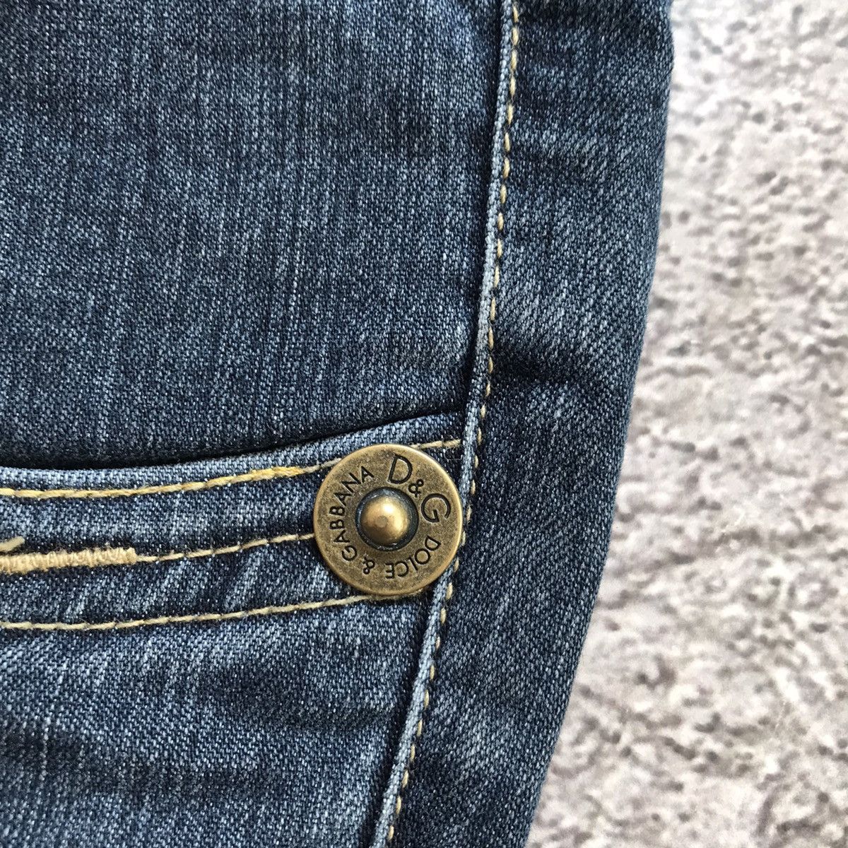 Vintage Vintage 90s Dolce Gabbana Wide Leg Baggy Jeans Streetwear 28 Size 28" / US 6 / IT 42 - 5 Thumbnail