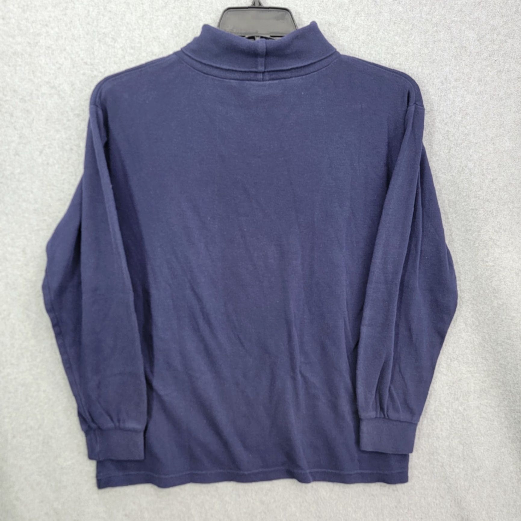 Vintage Woolrich Shirt Mens Turtleneck Blue Large Long Sleeve Vintage Made In USA Size US L / EU 52-54 / 3 - 3 Thumbnail