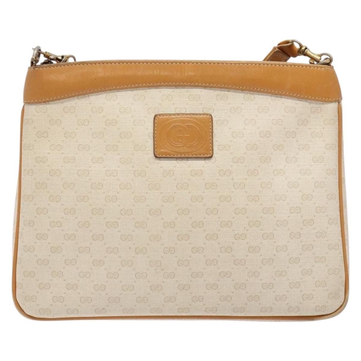 Gucci GUCCI Micro GG Supreme Shoulder Bag Pvc White Gold Size ONE SIZE - 2 Thumbnail