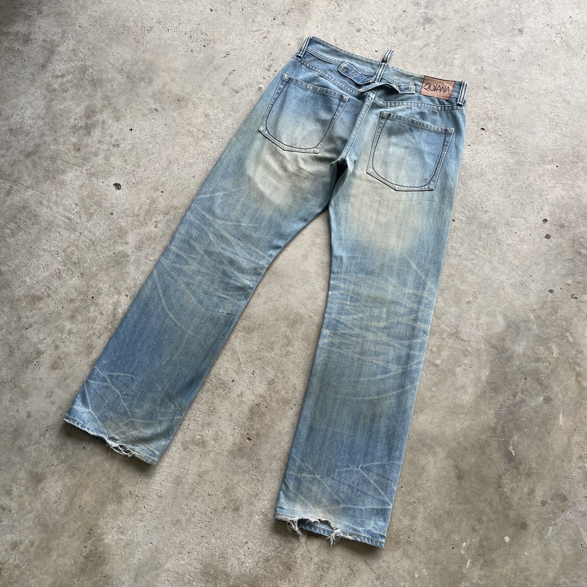 Japanese Brand Vintage Japan Rusty BAGGY Jeans Distressed Faded Denim Pants Size US 34 / EU 50 - 14 Thumbnail