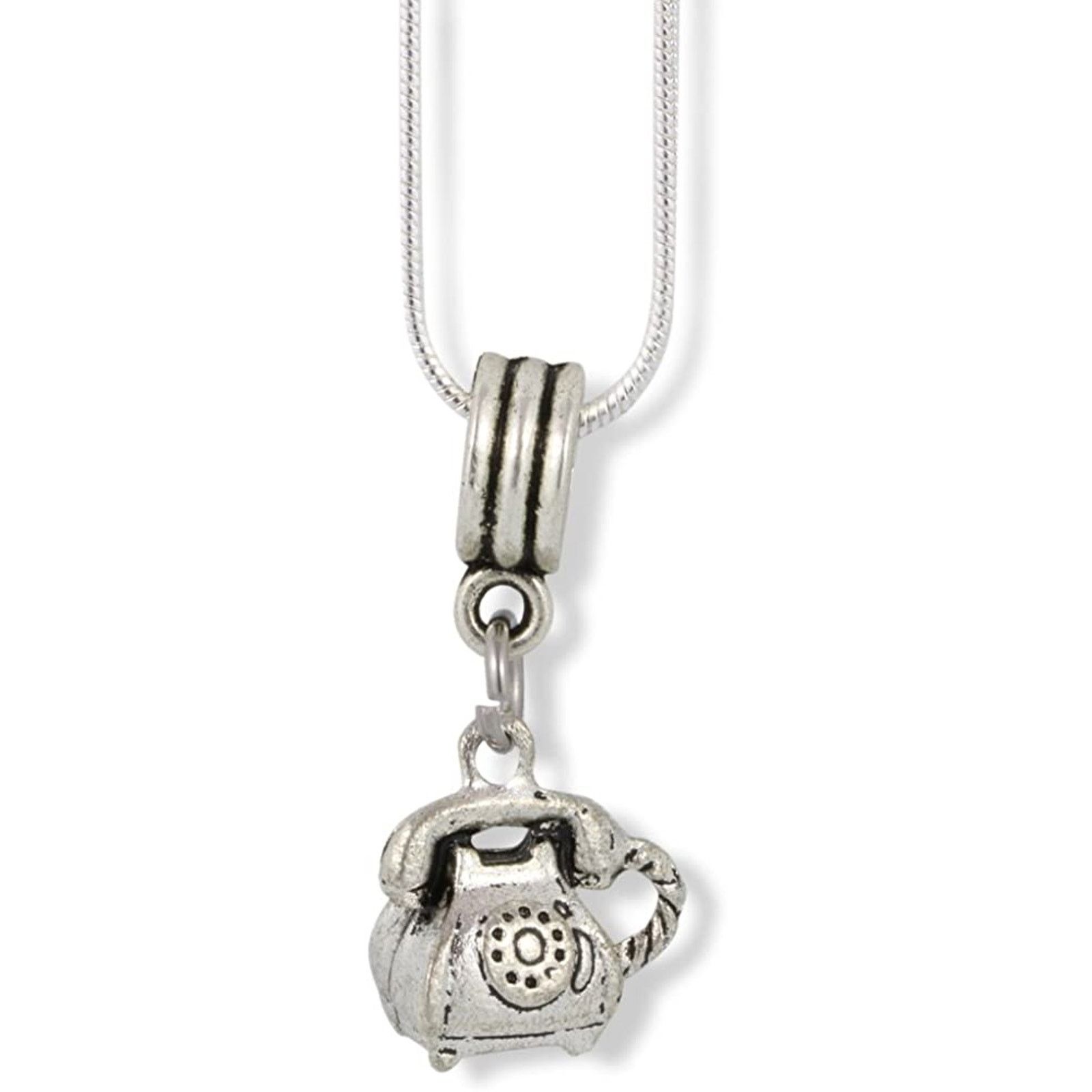 & Other Stories Telephone (Old Style Rotary) Charm Snake Chain Necklace Size ONE SIZE - 1 Thumbnail