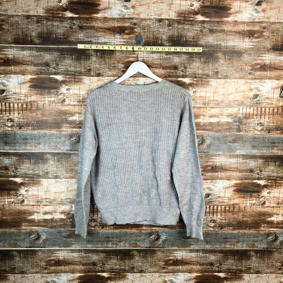 Homespun Knitwear × Japanese Brand Khalita vintage Grey Knitwear #A1700 Size US L / EU 52-54 / 3 - 12 Thumbnail