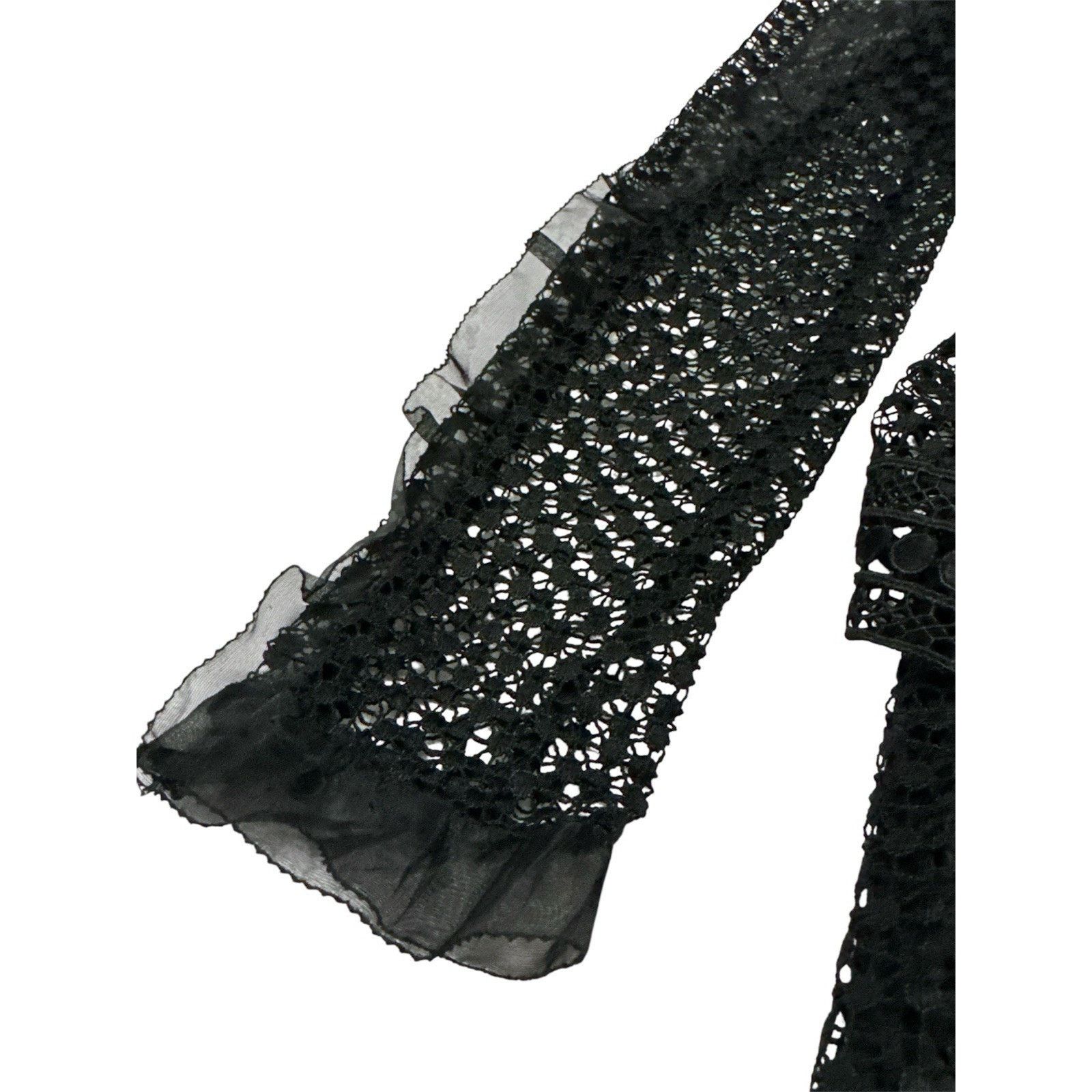 & Other Stories AQUA BLACK LACE MINI DRESS MOCK NECK LONG SLEEVE SIZE M Size M / US 6-8 / IT 42-44 - 5 Thumbnail