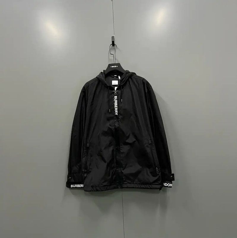 Burberry Burberry Black Cotton Long Sleeve Jacket Size US XL / EU 56 / 4 - 1 Thumbnail