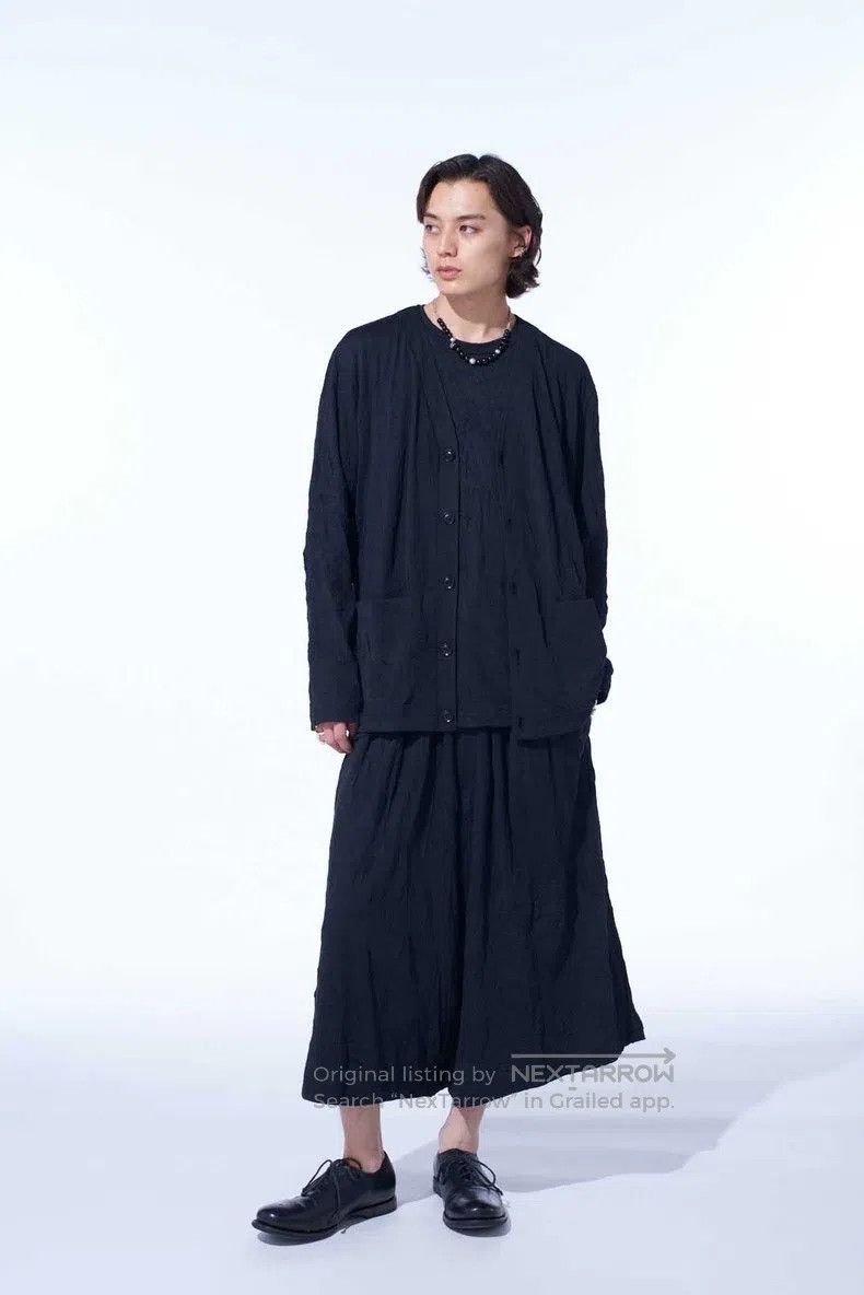 Yohji Yamamoto Yohji Yamamoto Black Knit Cardigan shirt Size US L / EU 52-54 / 3 - 1 Thumbnail
