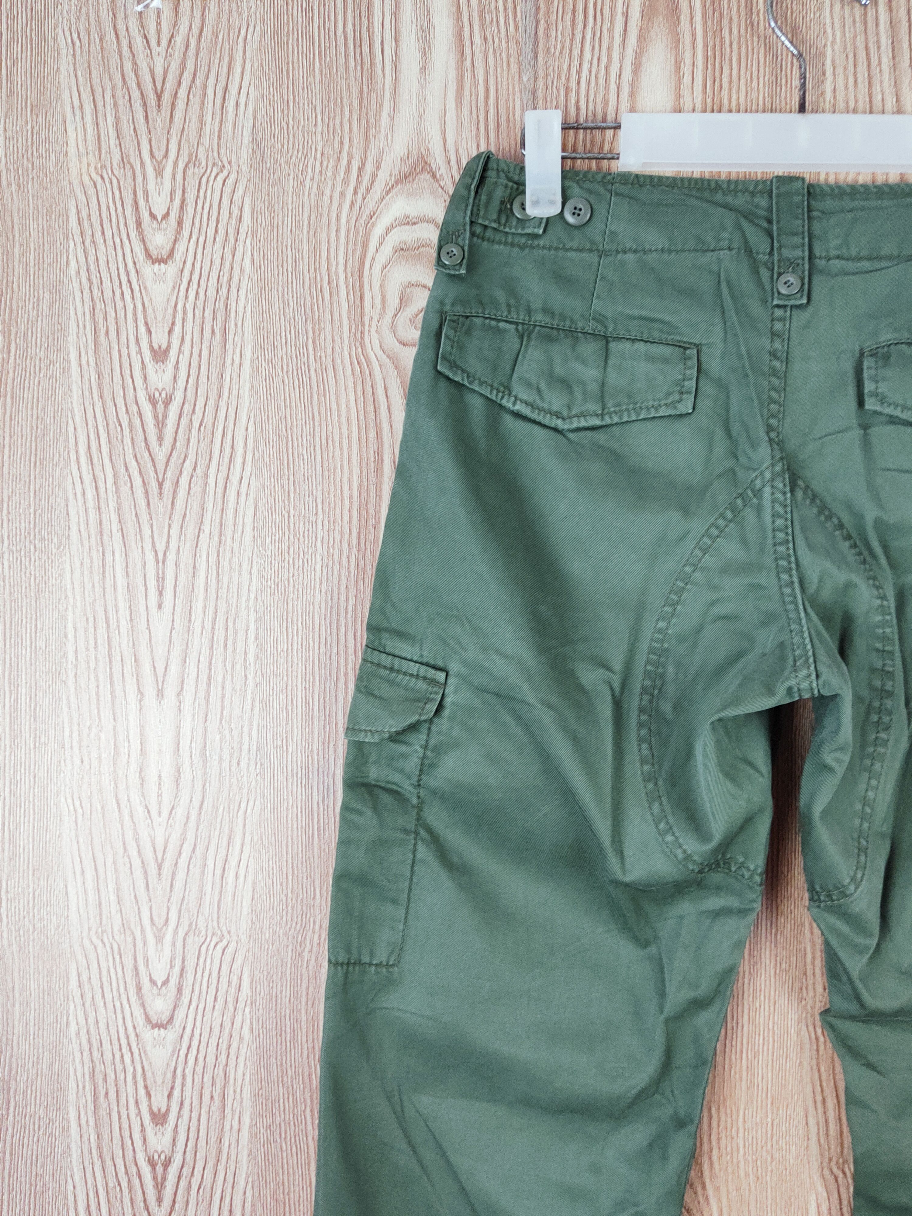 Japanese Brand Natural Beauty Basic Green Multipocket Cargo Pants #W926 Size US 29 - 8 Thumbnail