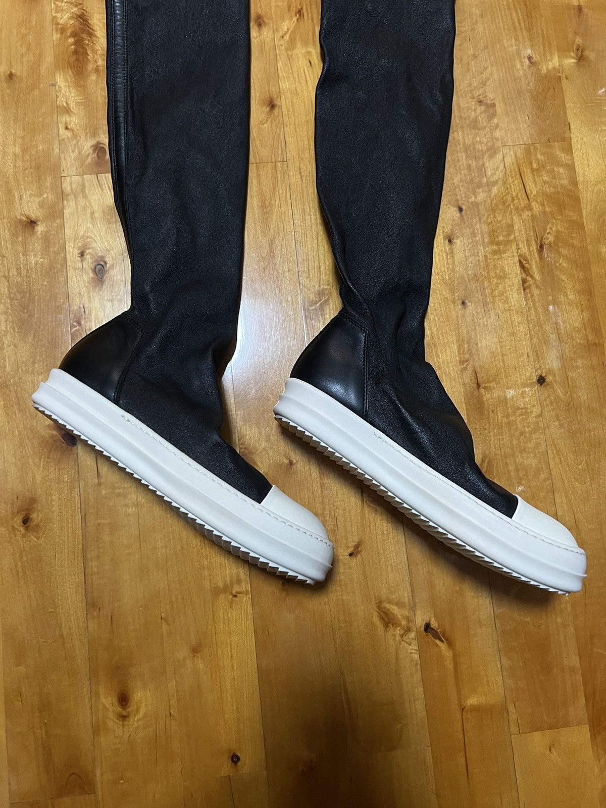 Rick Owens Rick owens mainline leather thigh high stocking sz 37.5 Size US 7.5 / IT 37.5 - 6 Thumbnail