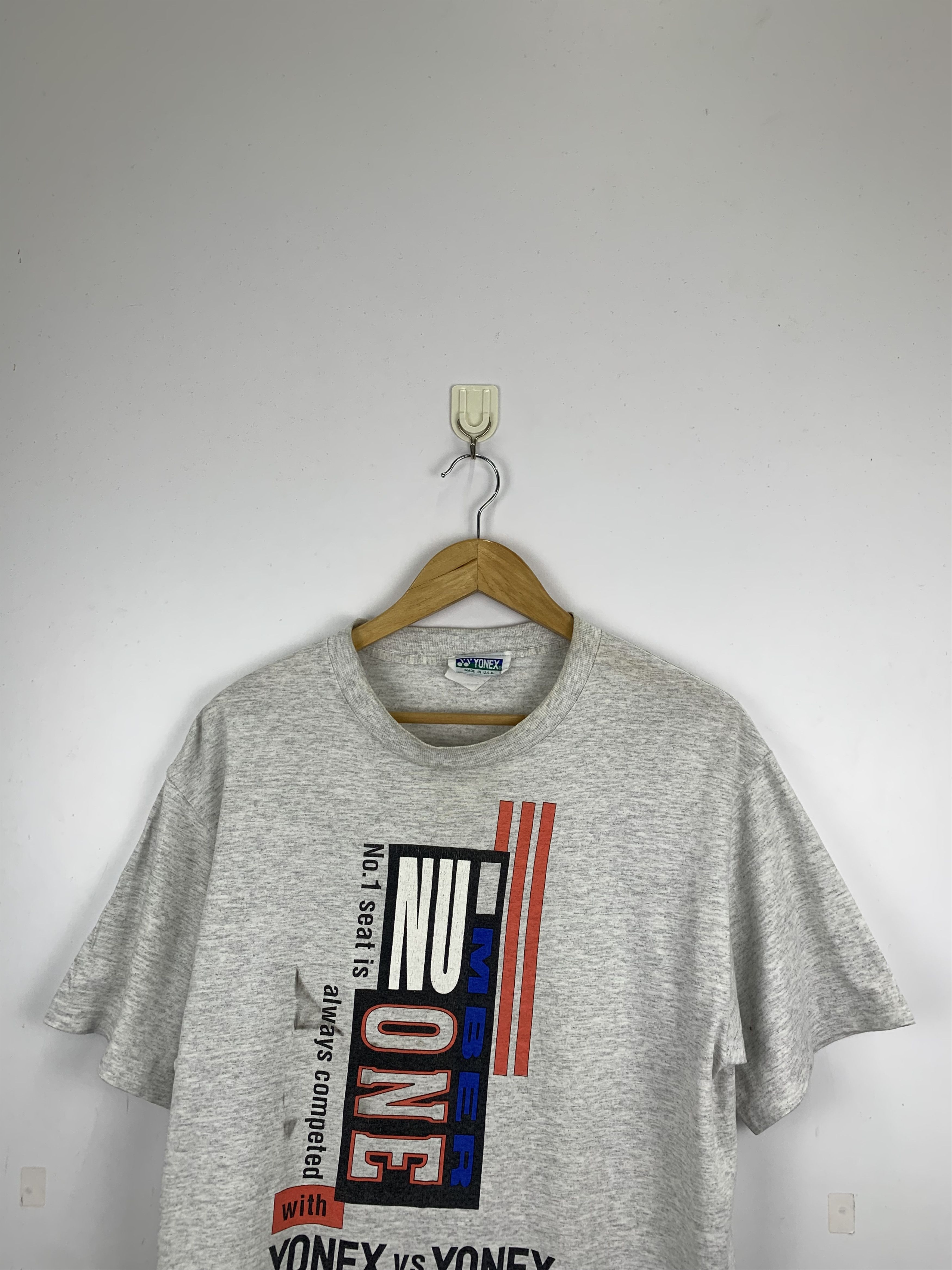 Japanese Brand Vintage 90s Yonex Made In Usa Tee TA0103 Size US L / EU 52-54 / 3 - 2 Thumbnail