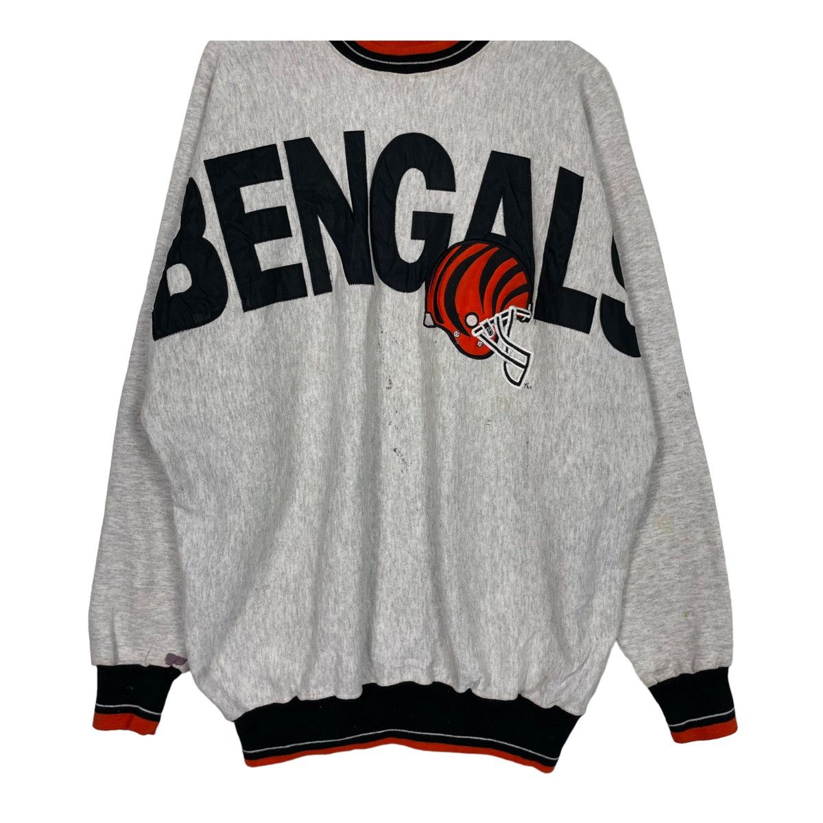 NFL × Vintage 💥VINTAGE BENGAL NFL AMERICAN FOOTBALL BIG LOGO SWEATSHIRT Size US XL / EU 56 / 4 - 5 Thumbnail