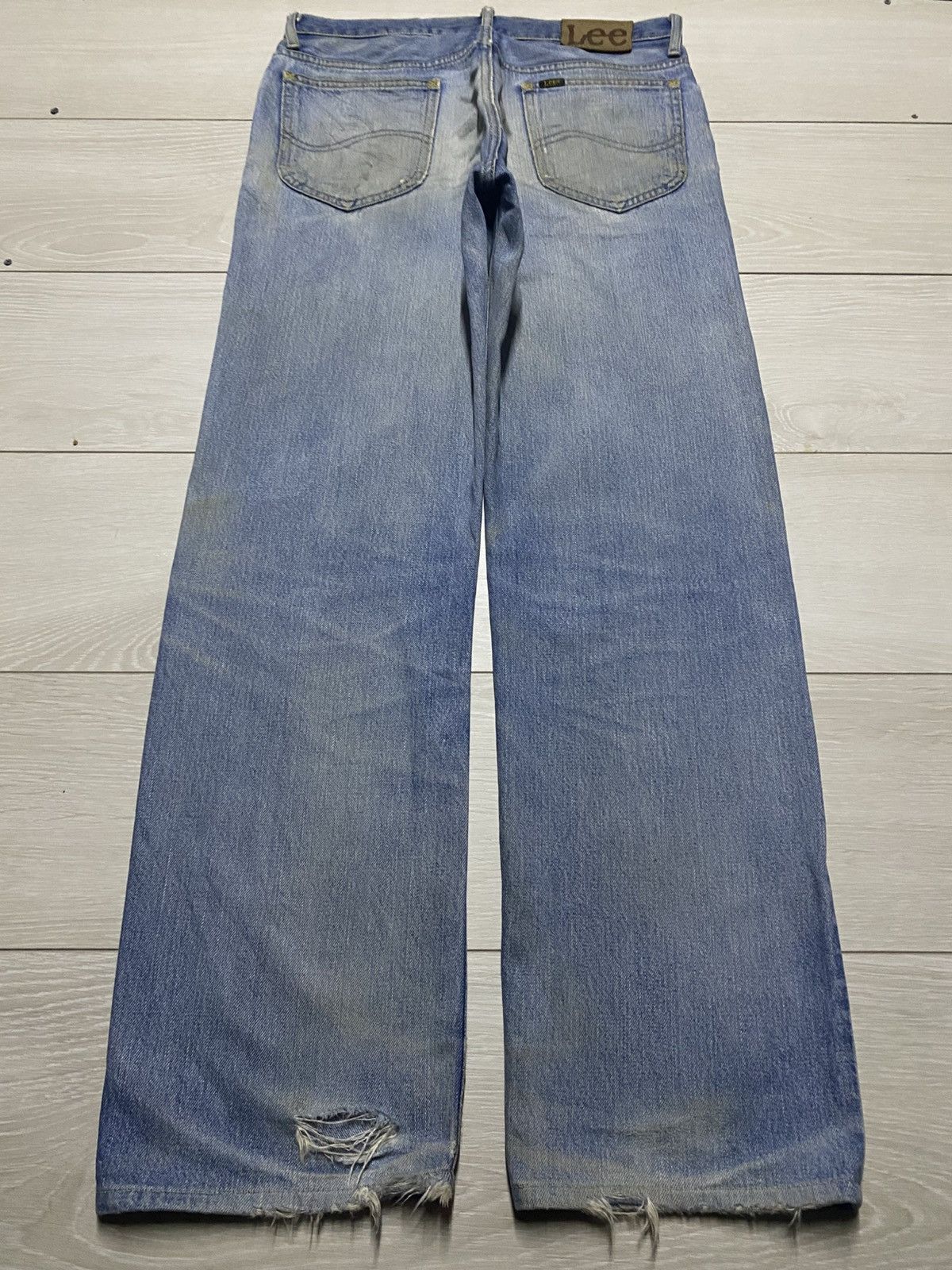 Lee × Number (N)ine Vintage Lee Riders Mud Wash Distressed Loose Jeans Size US 32 / EU 48 - 2 Thumbnail