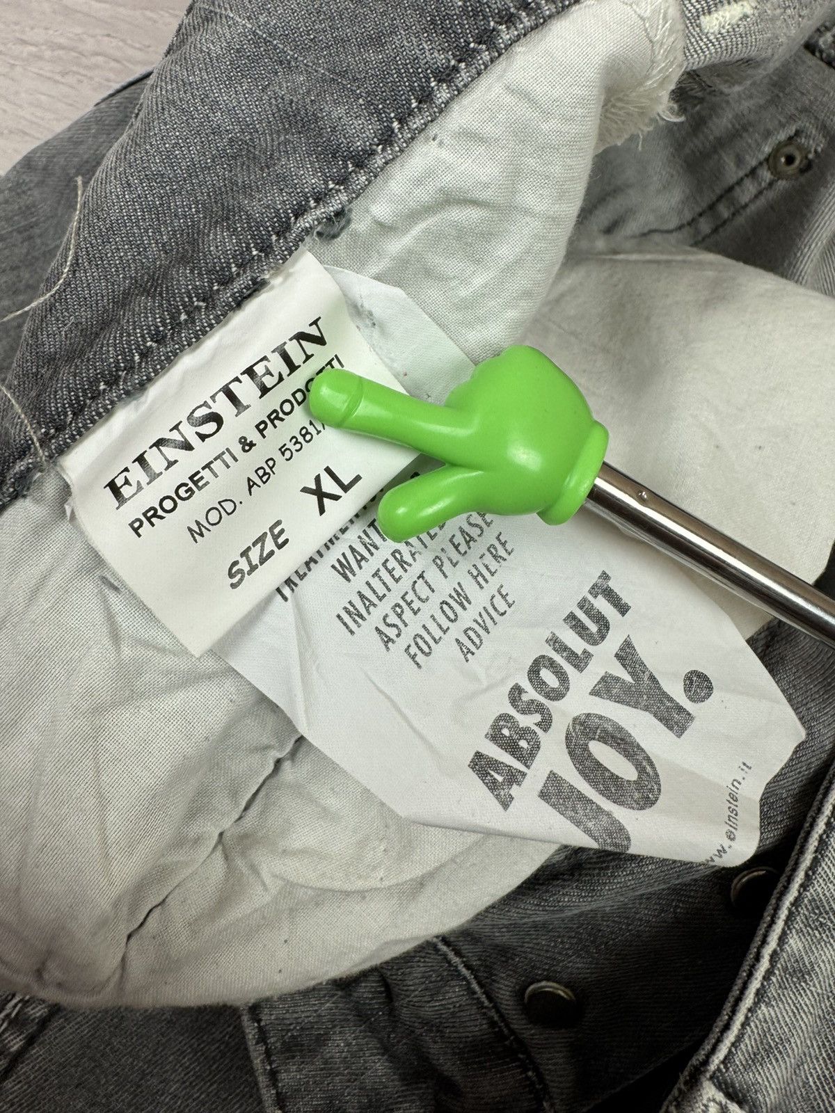 Absolut Joy Einstein Distressed Denim Jeans XL sz