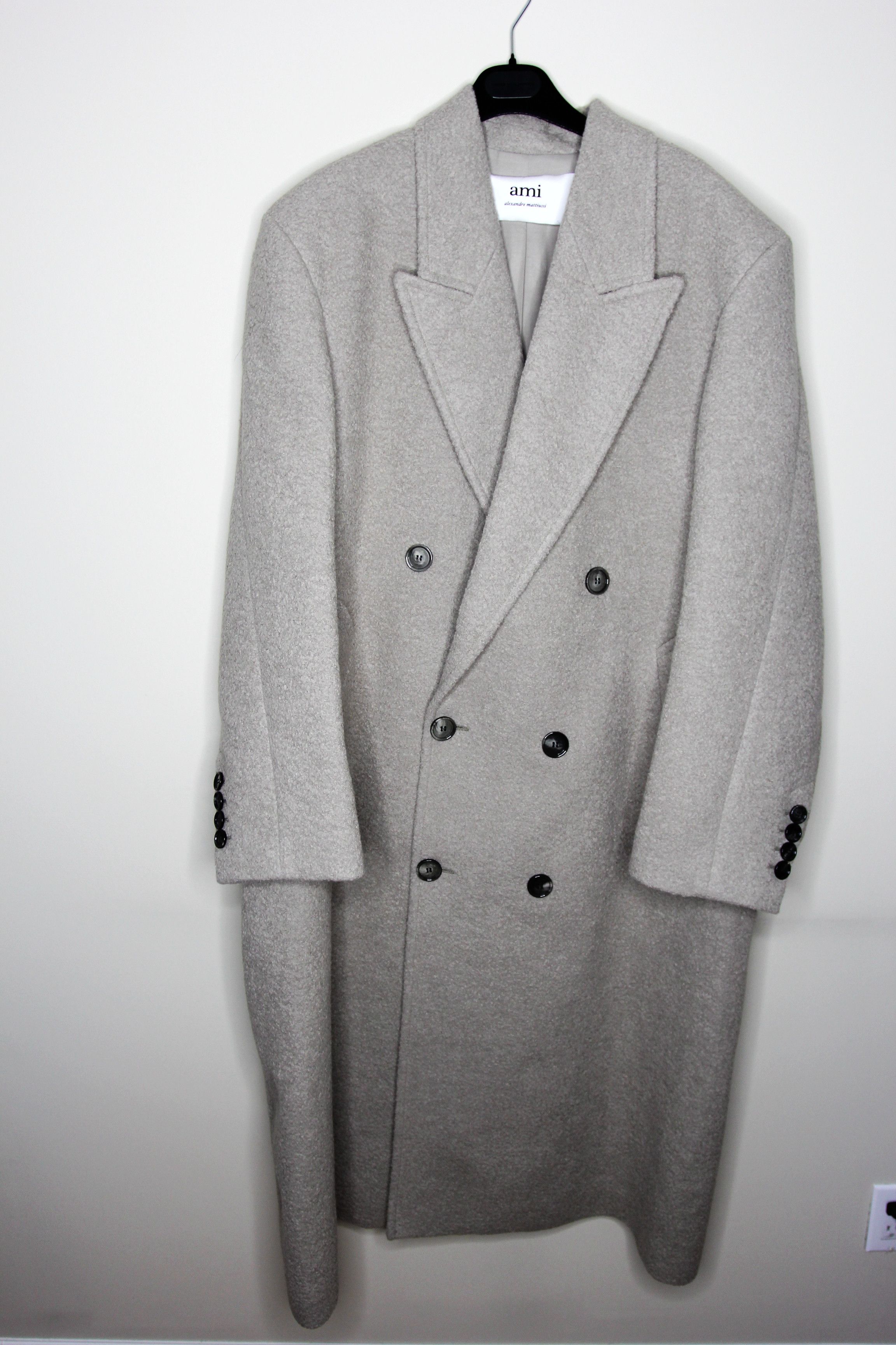 AMI BNWT AW23 AMI ARGYLE BOUCLE OVERSIZED COAT 52 Size US L / EU 52-54 / 3 - 2 Thumbnail
