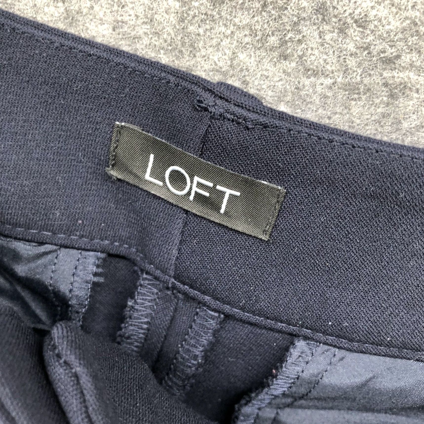 Loft Loft Slim Pencil Pant Womens Size 4 Navy Blue Dress Pant Ankle Mid Rise Size 27" / US 4 / IT 40 - 7 Thumbnail