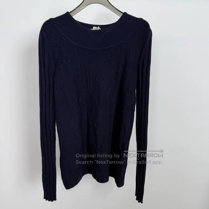 Hermes Hermes navy blue wool top Size XS / US 0-2 / IT 36-38 - 1 Thumbnail