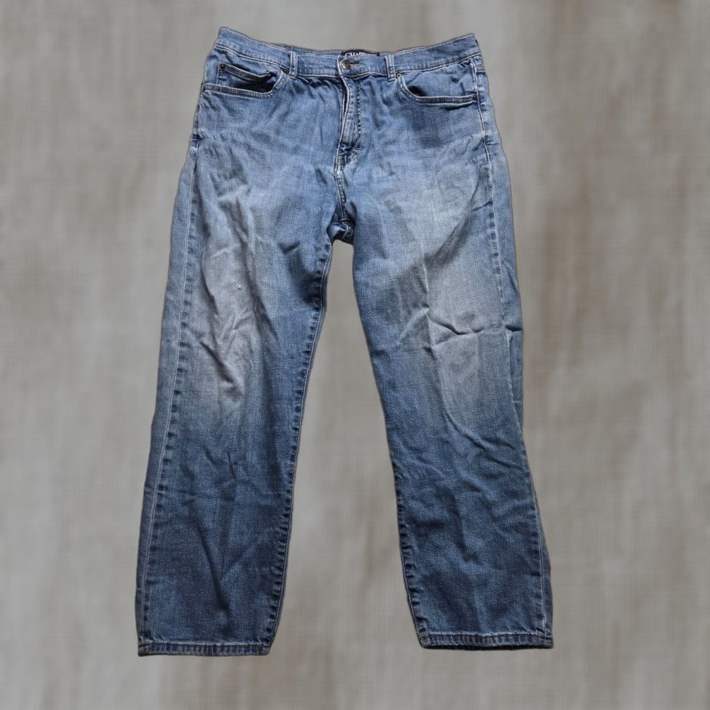 Chaps Chaps Jeans Blue Denim Straight Leg Medium Wash Casual Men's 38 X 30 Size US 38 / EU 54 - 1 Thumbnail