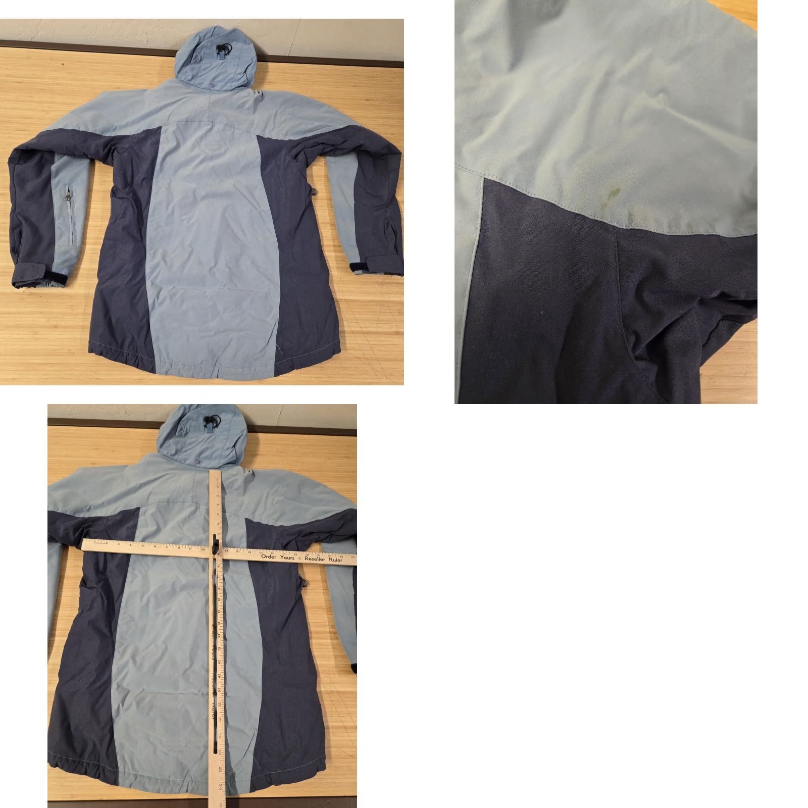 Patagonia VINTAGE Patagonia Jacket Womens Small Blue Gray Hooded Fleece Lined Outdoor Parka Coat Size S / US 4 / IT 40 - 8 Thumbnail