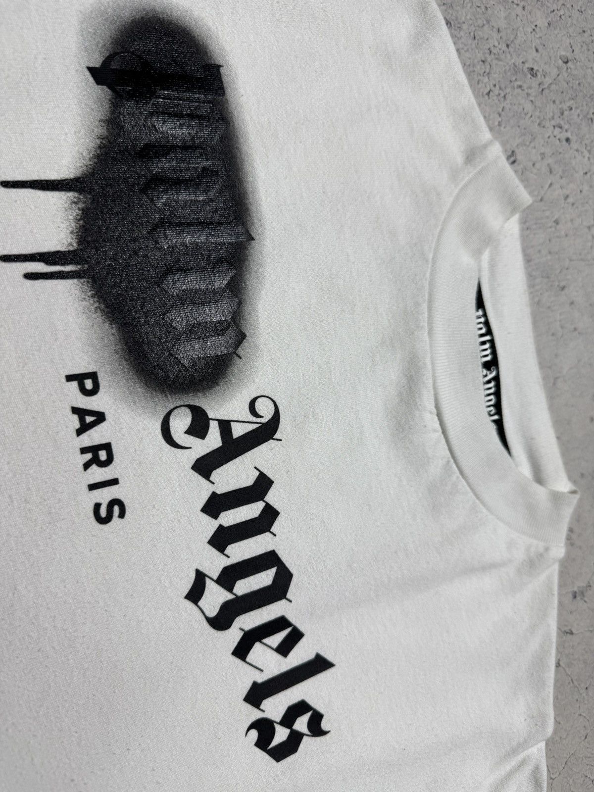 Palm Angels Palm Angels Luxury White Big Logo T-Shirt Size US M / EU 48-50 / 2 - 6 Thumbnail