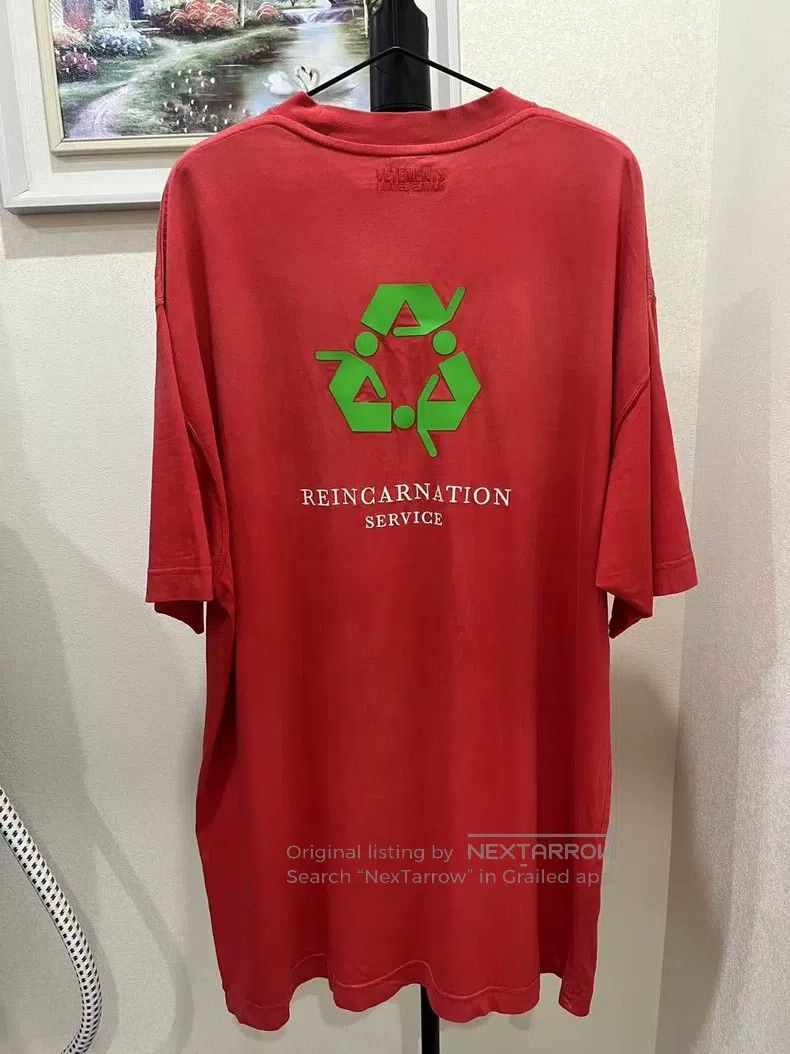 Vetements Vetements Washed pink slacking short-sleeved shirt Size US XS / EU 42 / 0 - 2 Thumbnail