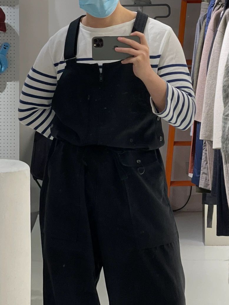 Yohji Yamamoto Yohji Yamamoto size os Trosyte suspenders pants Size US 30 / EU 46 - 1 Thumbnail