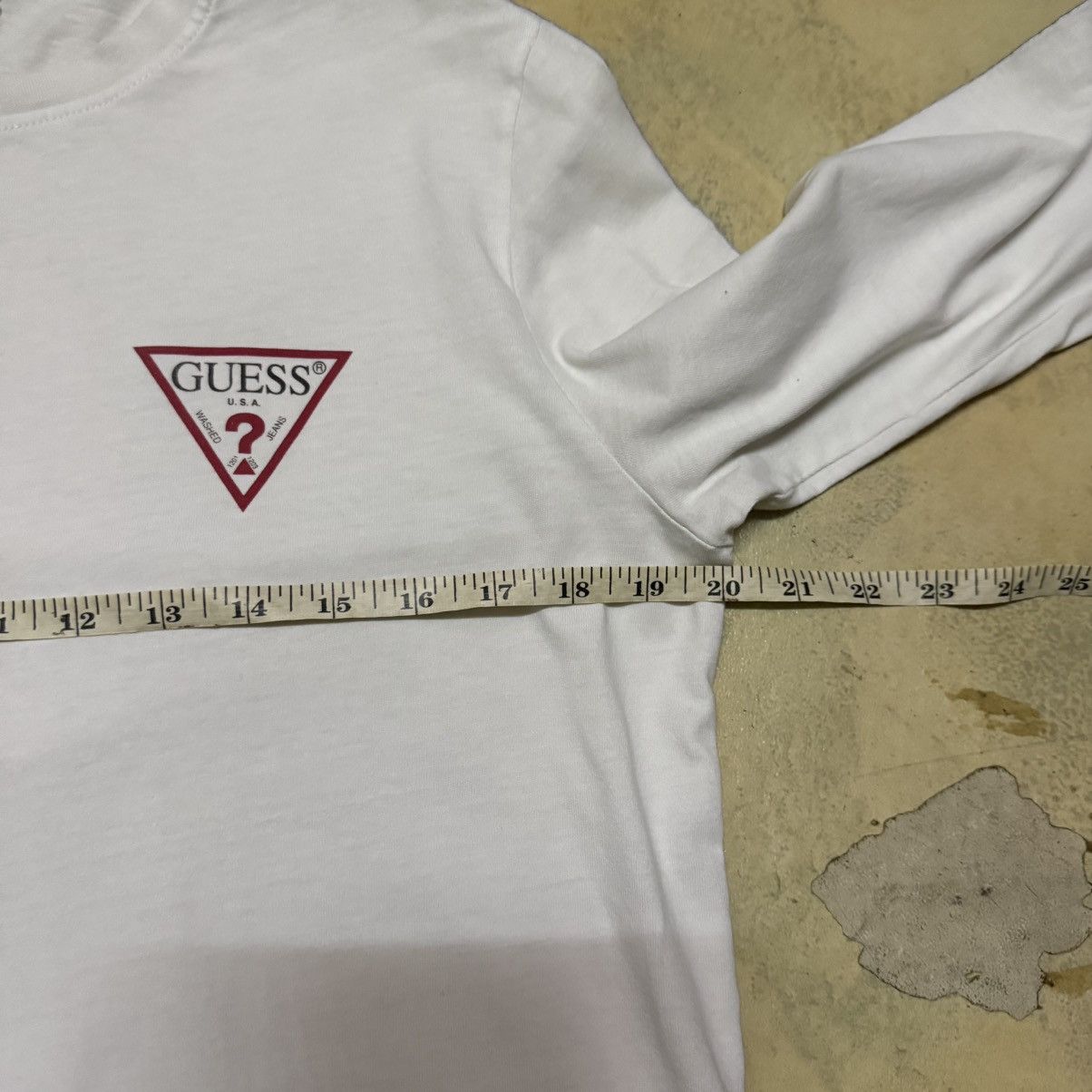 Guess Guess Site Tape Logo Long Sleeves T Shirt Size US S / EU 44-46 / 1 - 11 Thumbnail