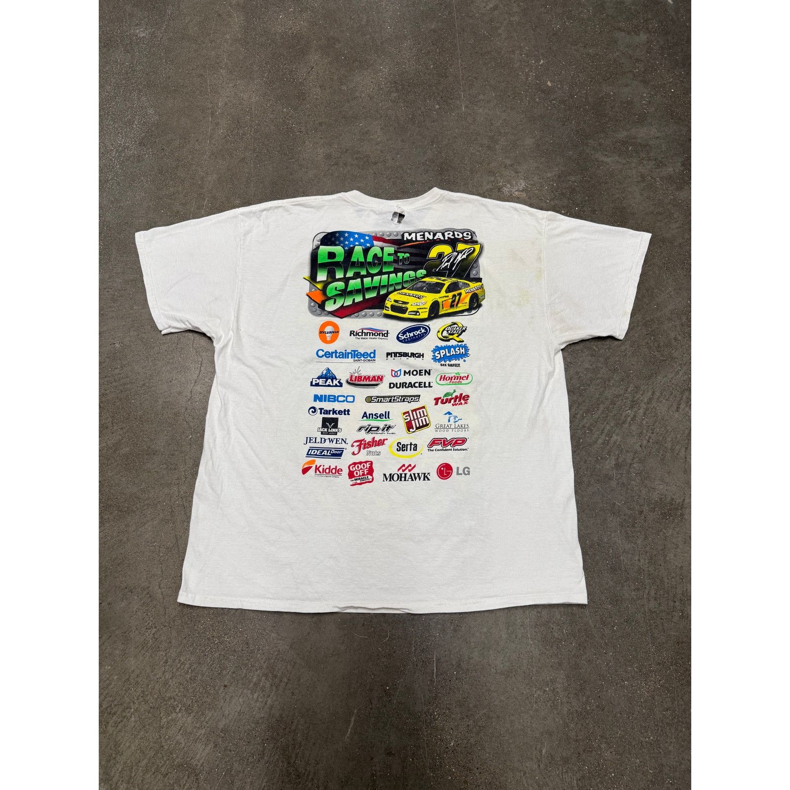 Vintage Vintage Nascar Racing Distressed T-Shirt Size US XL / EU 56 / 4 - 2 Thumbnail