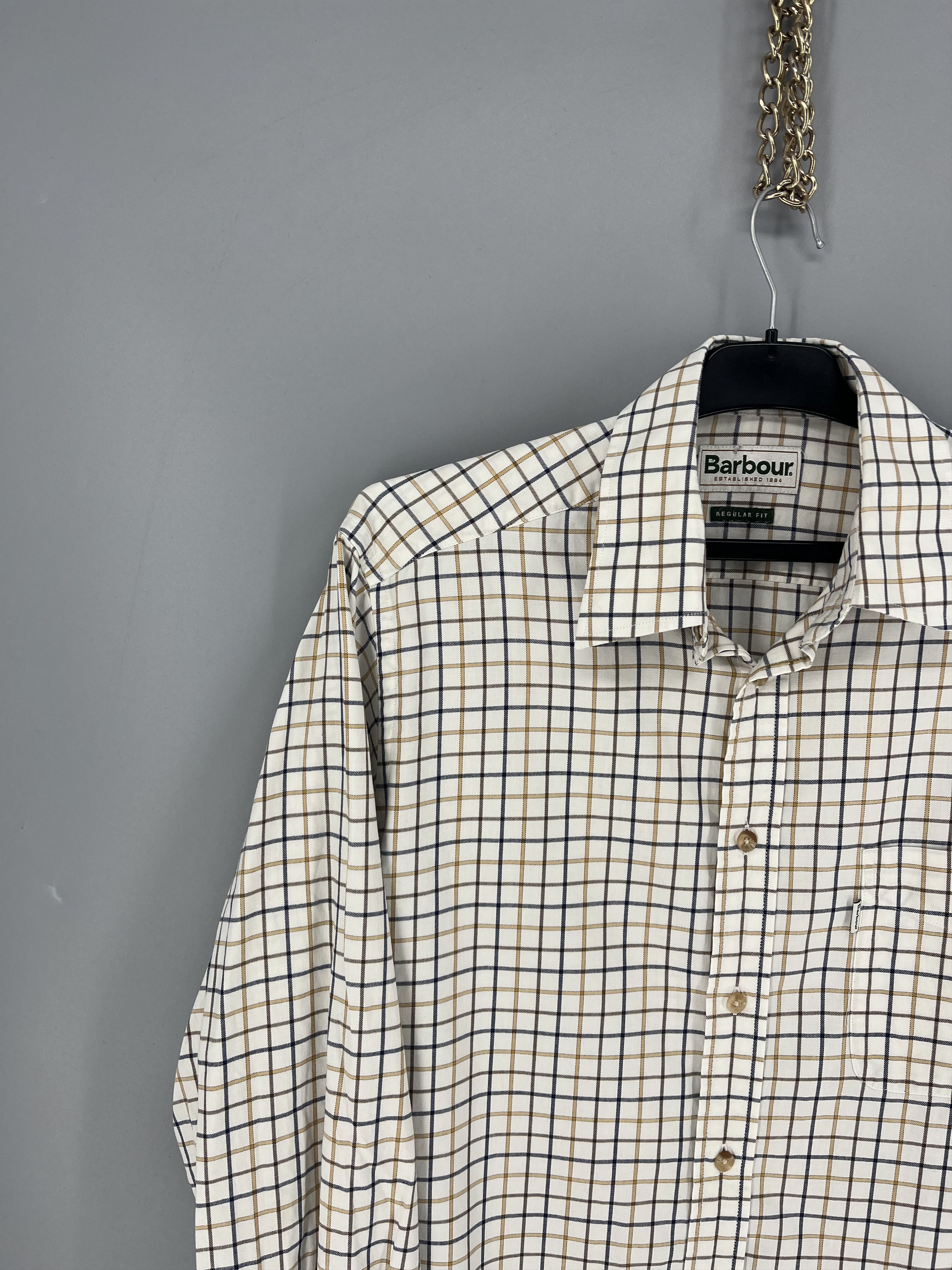 Barbour Vintage Y2K Barbour Tailored Flannel Shirt Size US M / EU 48-50 / 2 - 4 Thumbnail
