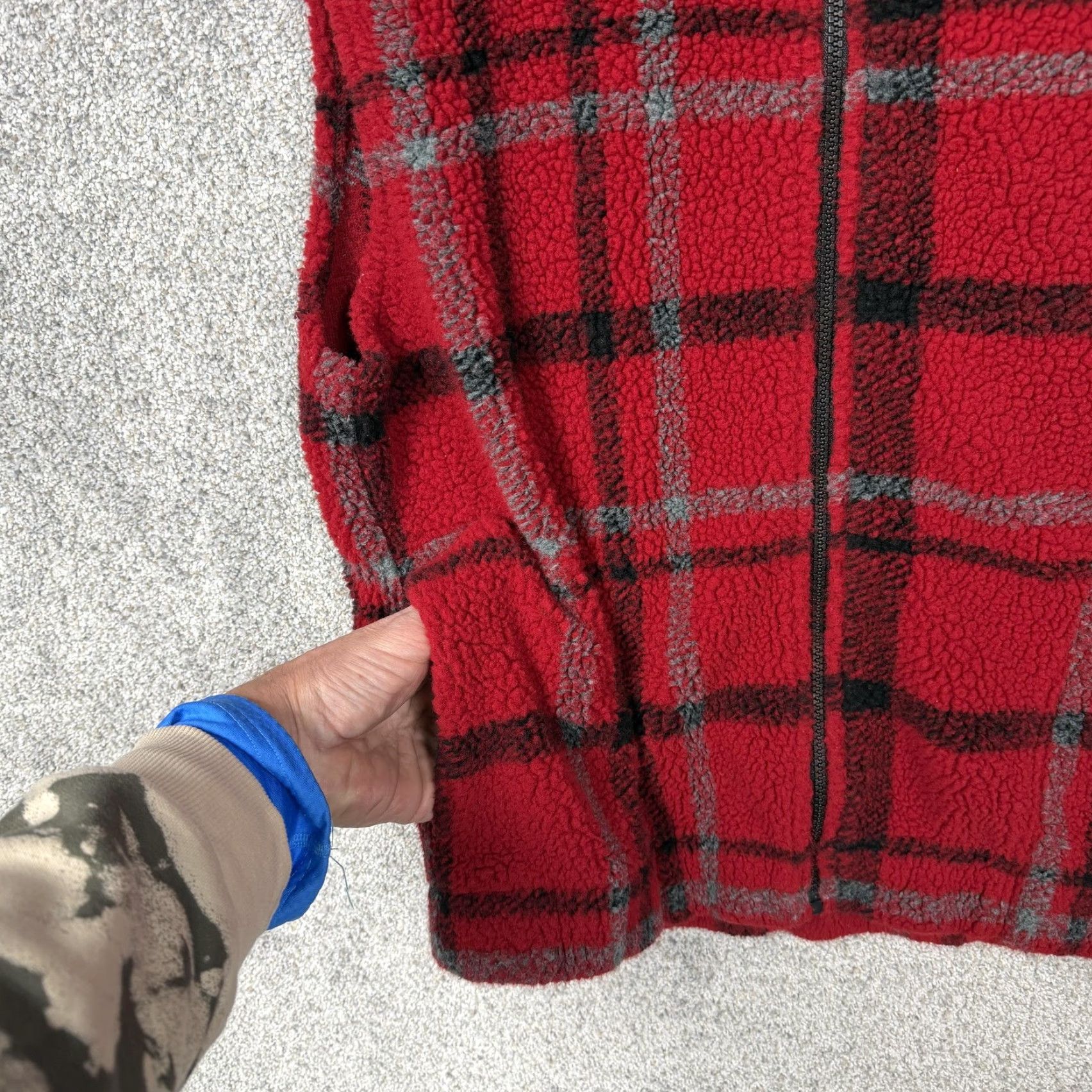 Vintage Casual Bay Vest M Plaid Sherpa Fleece Outdoor Cozy Cabincore Layering Hipster Size US M / EU 48-50 / 2 - 4 Thumbnail
