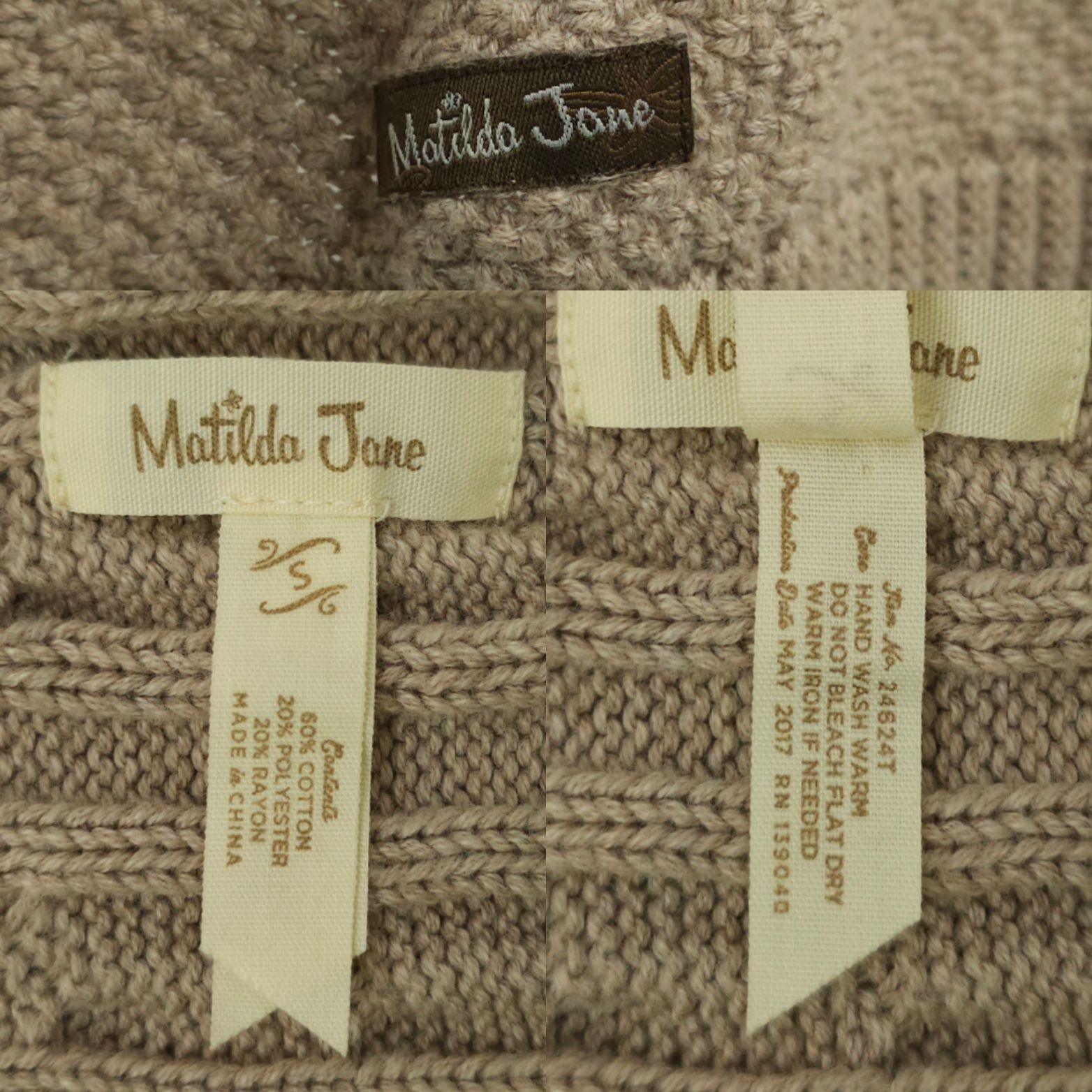 Other Matilda Jane Open Front Cardigan Cape Womens S Cable Knit Size S / US 4 / IT 40 - 12 Thumbnail